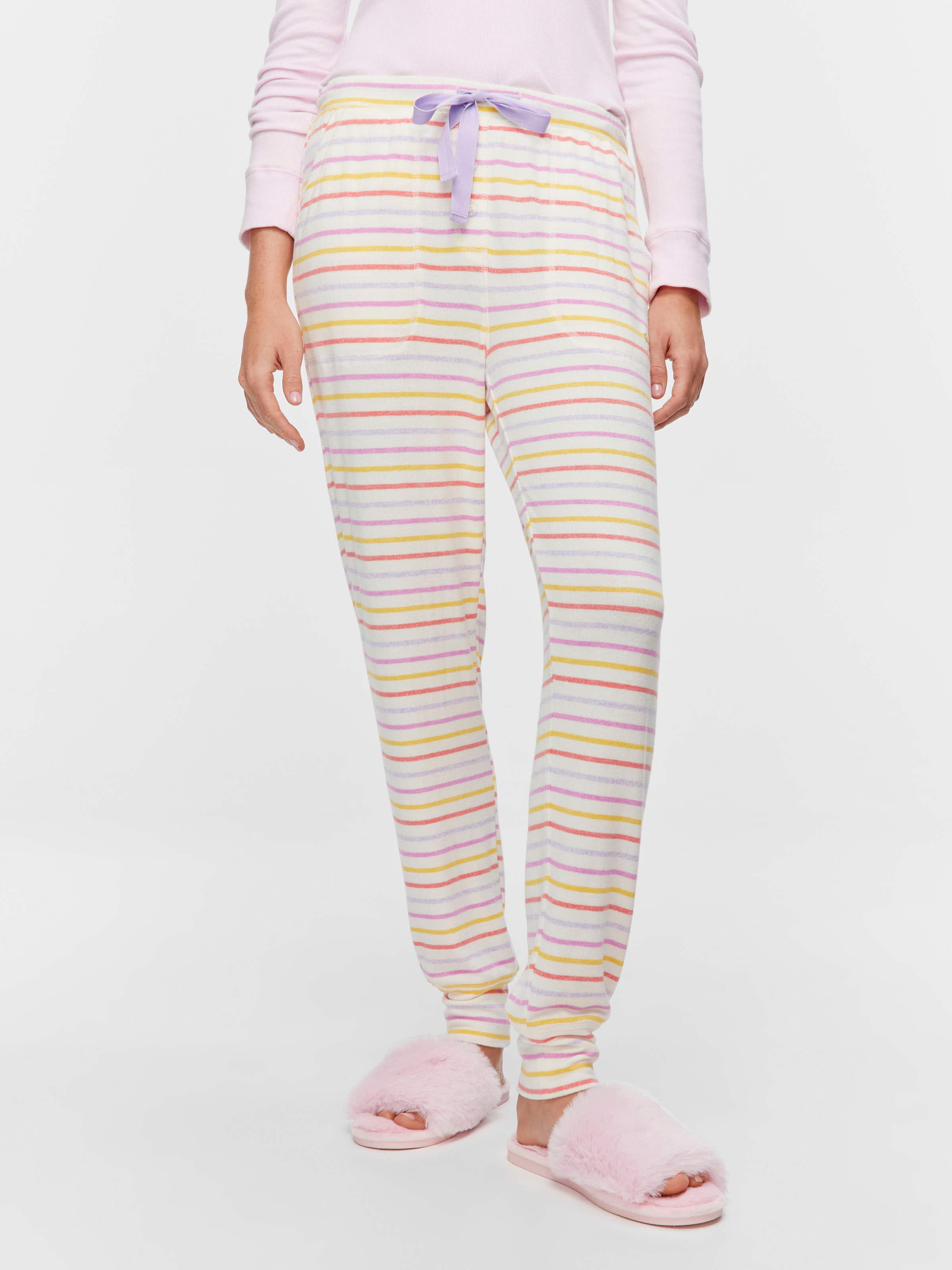 Fuzzy Stripe Easy Pj Pant