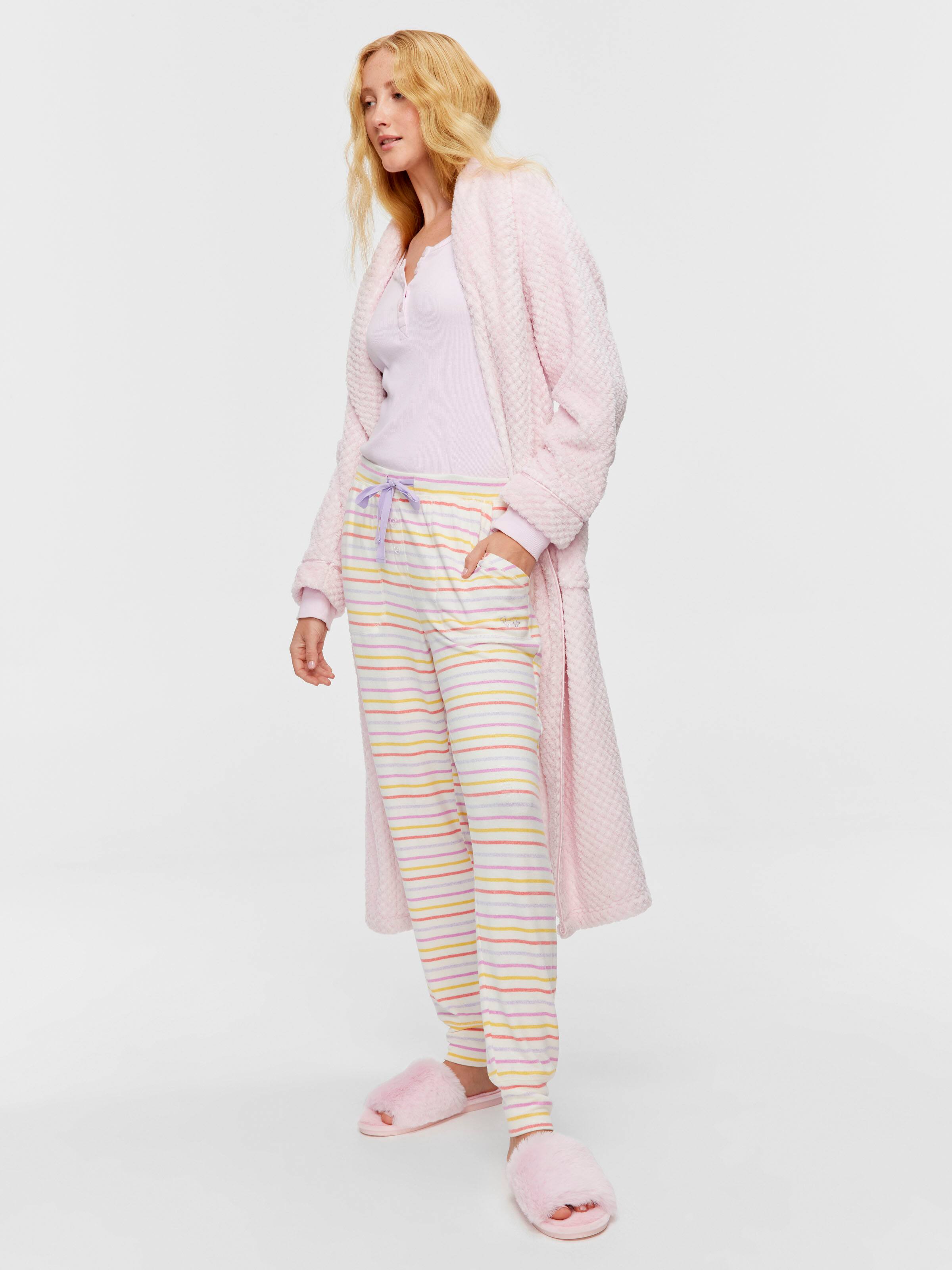 Fuzzy Stripe Easy Pj Pant