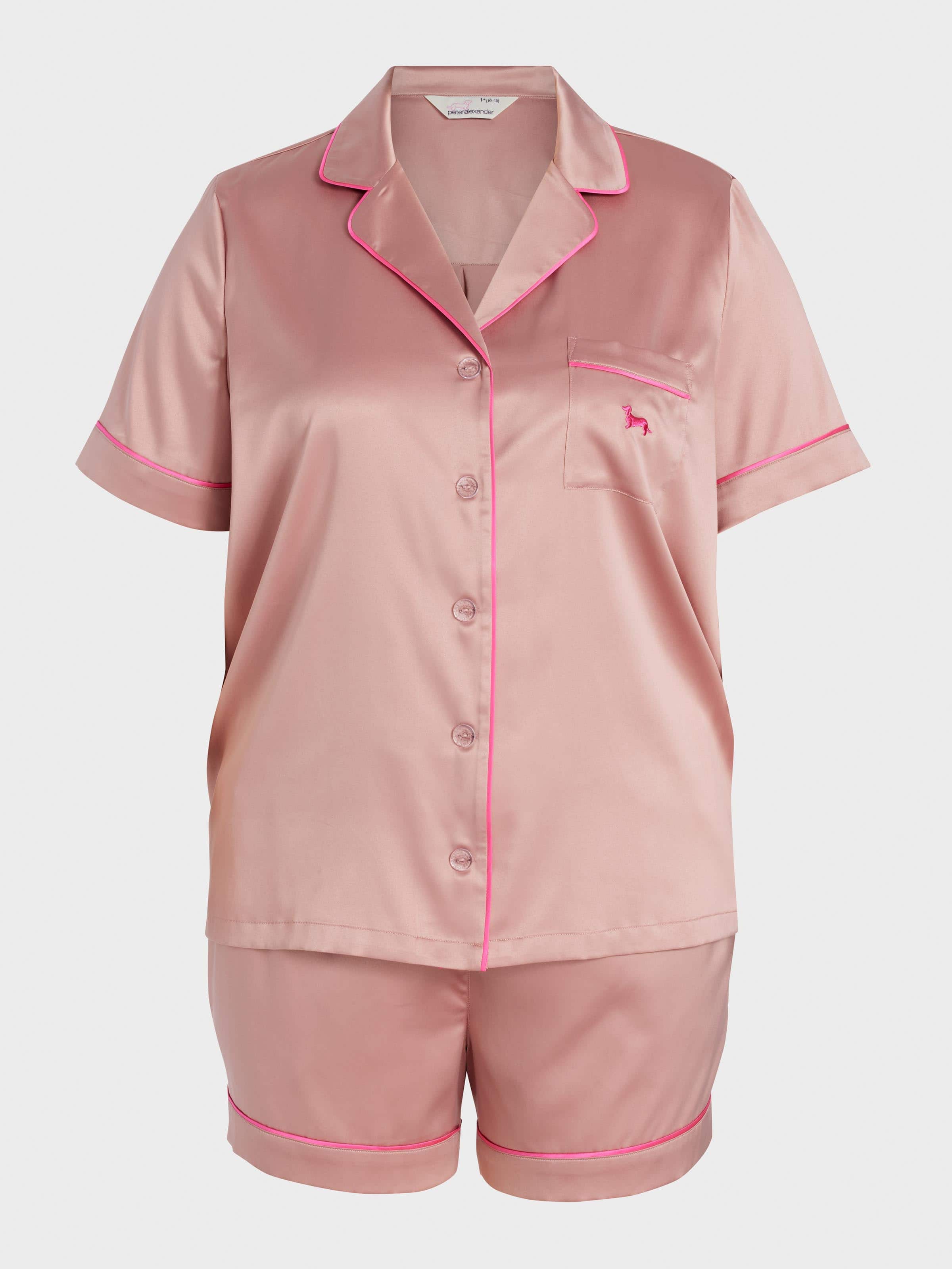 Image for P.A. Plus Nougat Chic Satin Shortie Pj Set from Peter Alexander