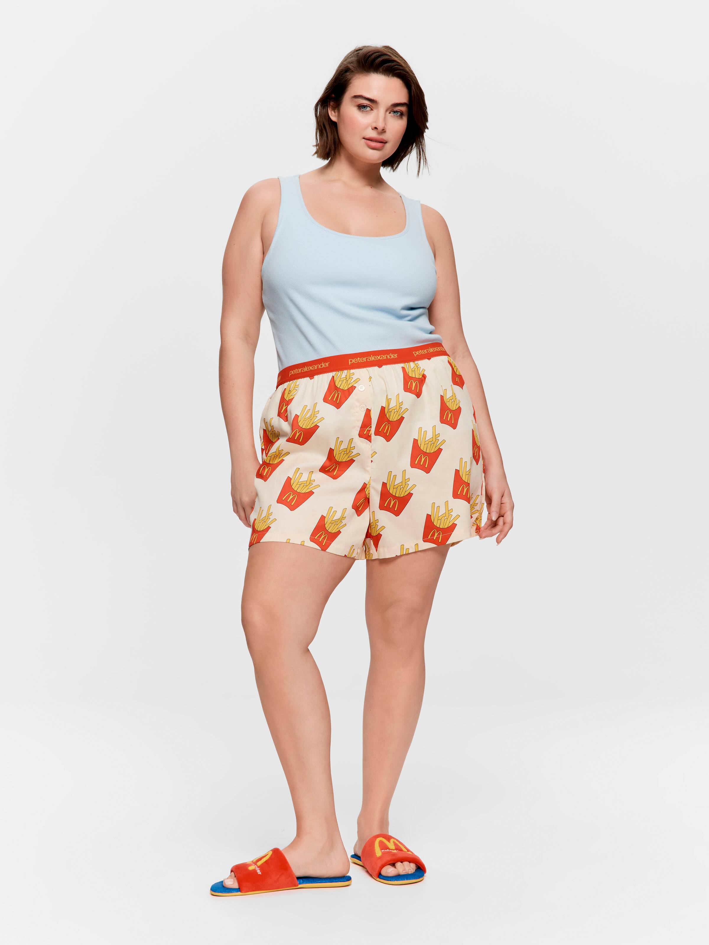 P.A. Plus Maccas Fries 100% Cotton Mid Short