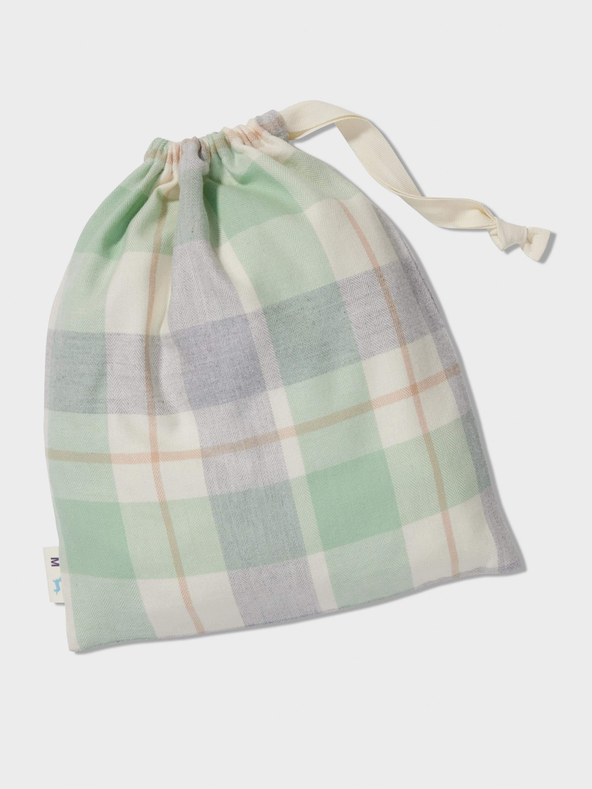 Image for Mint Check Bamboo Flannelette Long Sleeve Pj Set from Peter Alexander