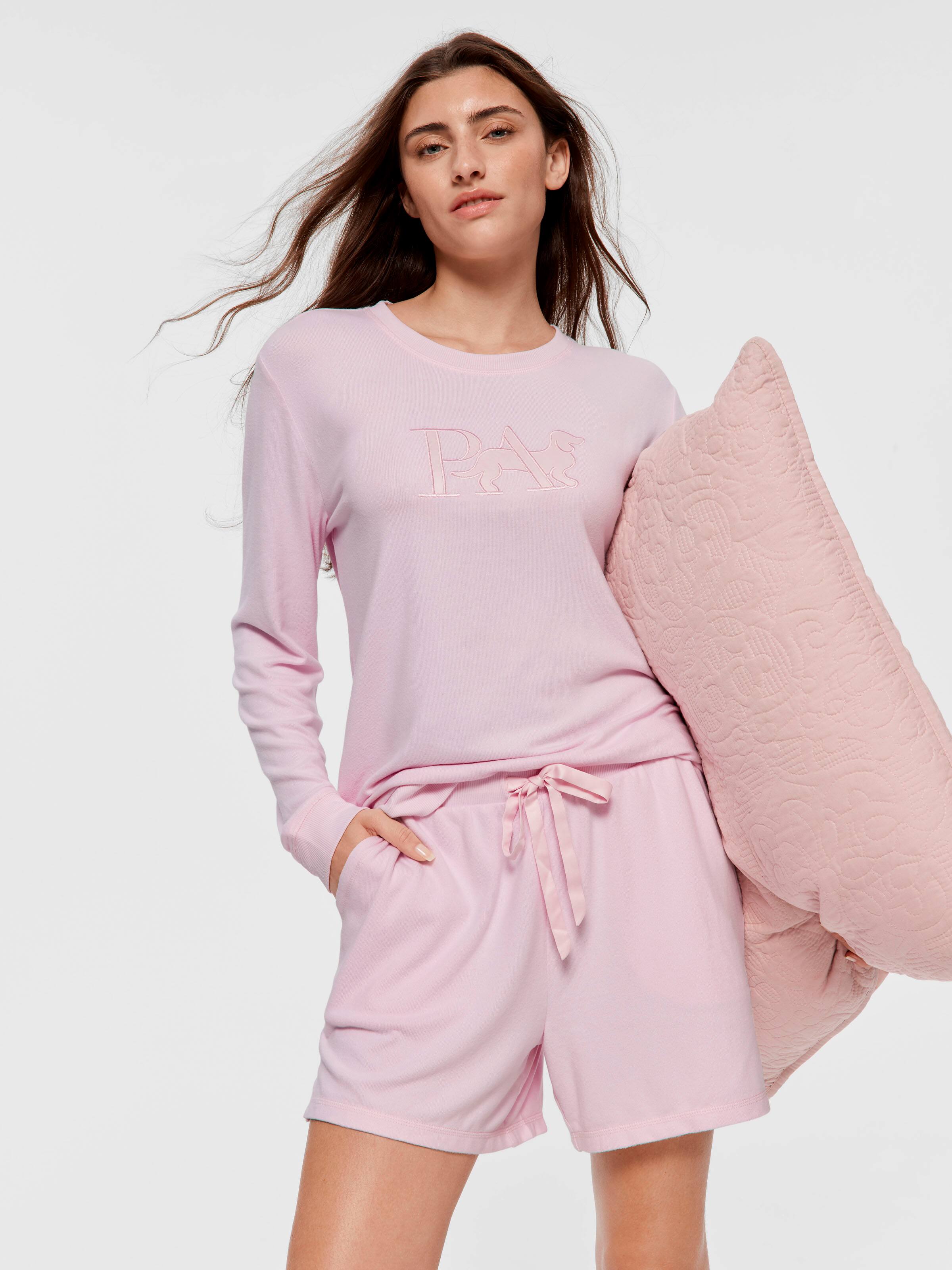 Pink Plush Mid Short