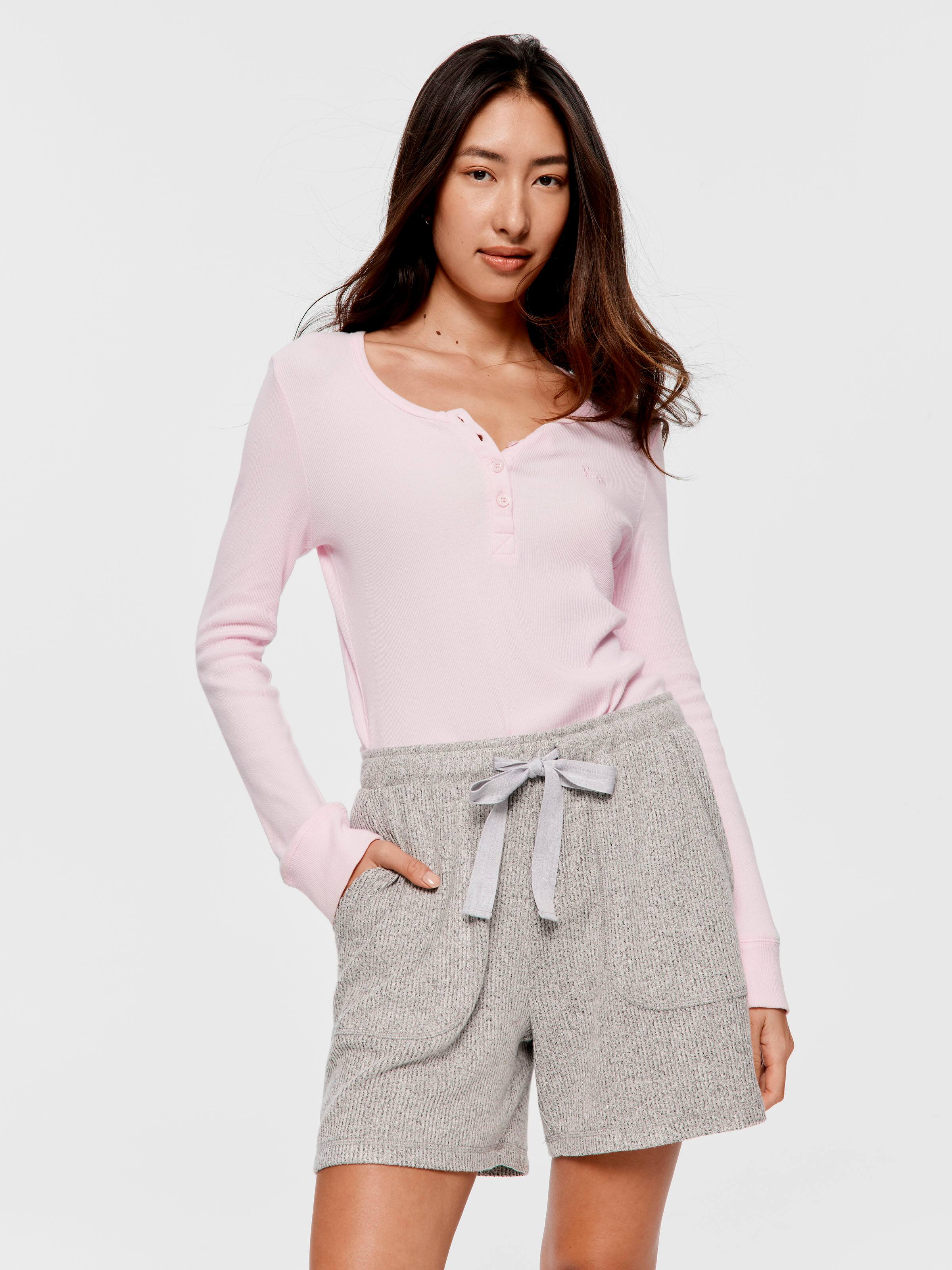 Brushed Rib Long Short