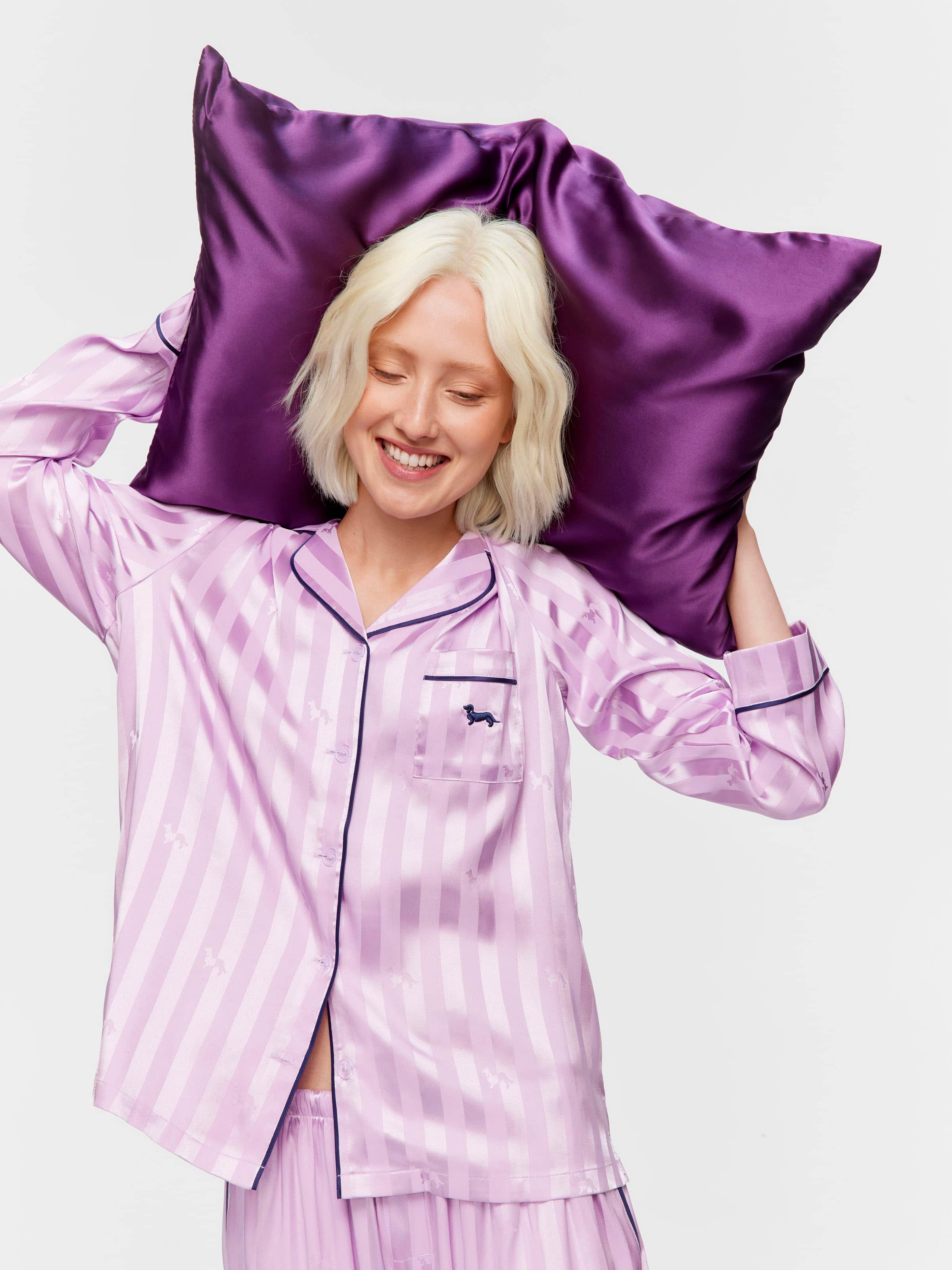 Image for Silk Plum Pillow Case from Peter Alexander