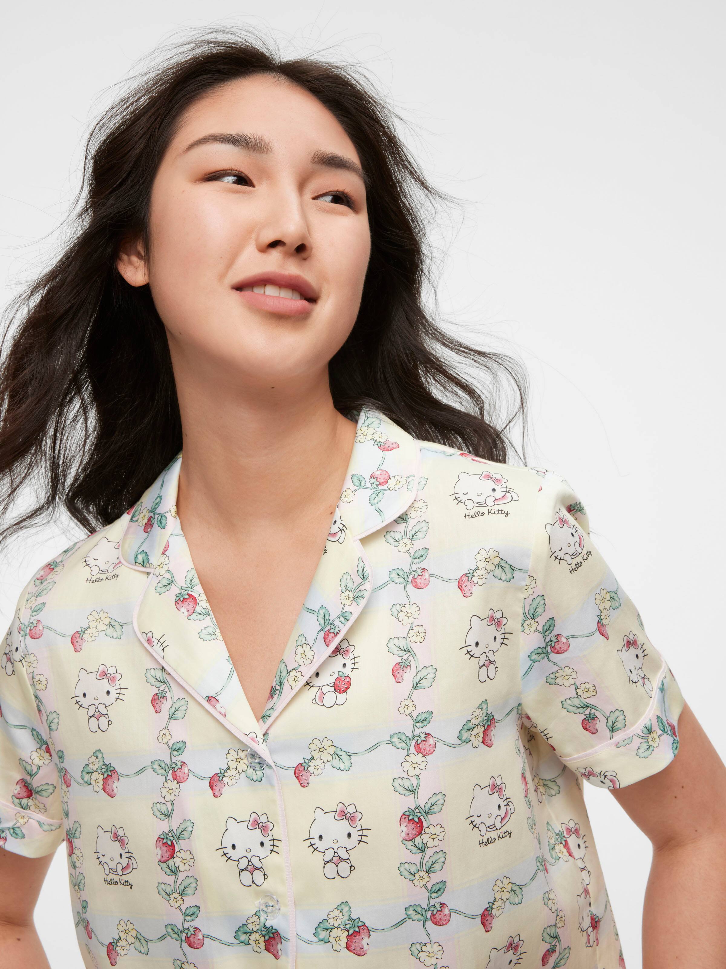 Hello Kitty 100% Cotton Shortie Pj Set