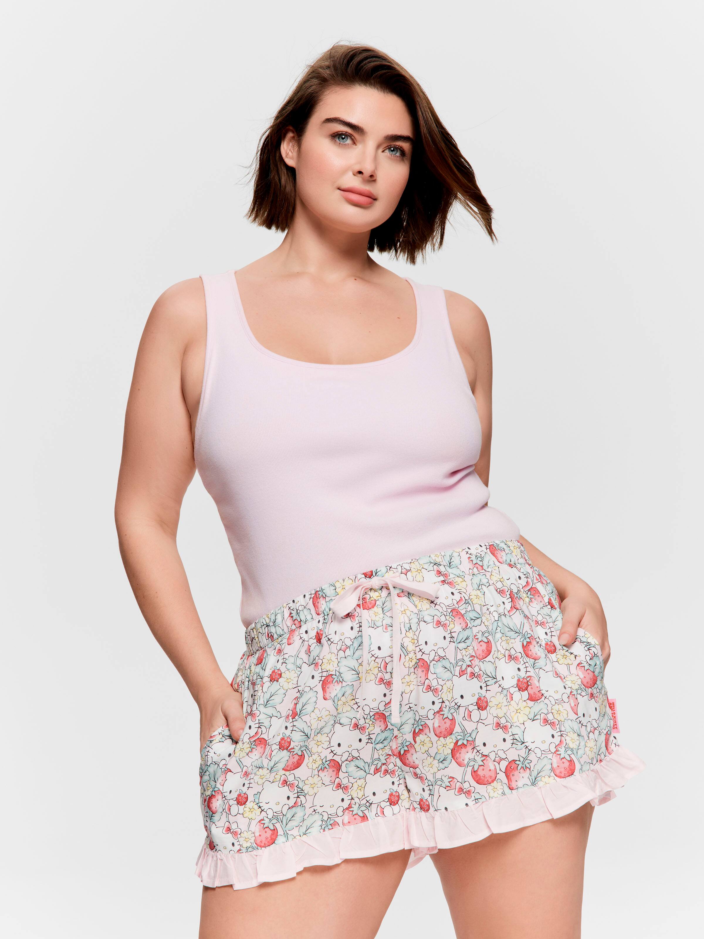 P.A. Plus Hello Kitty Strawberry Frill Mini Short