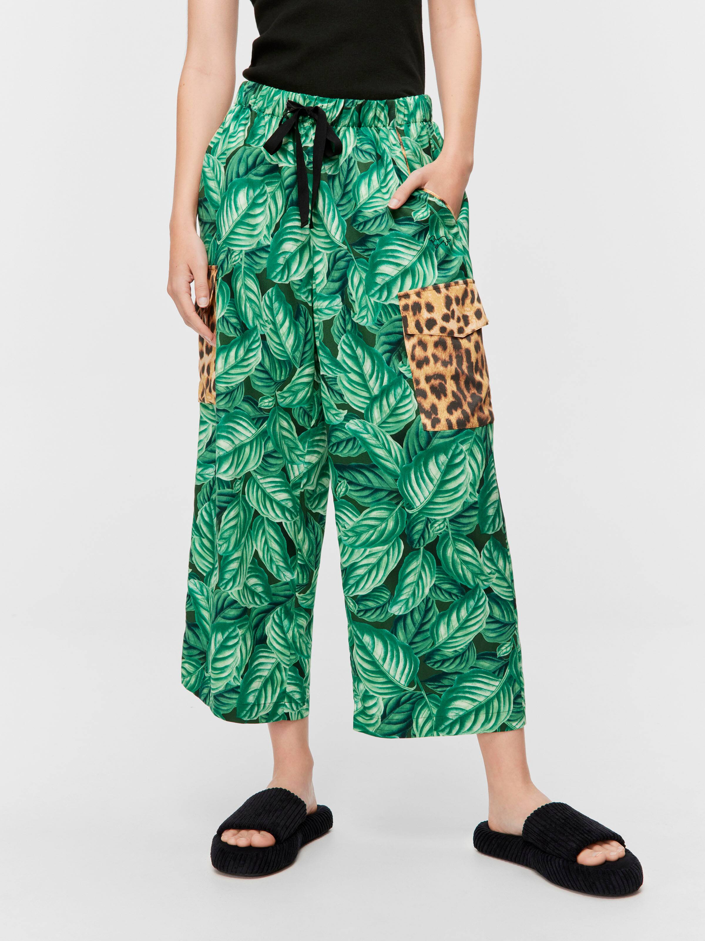 Tropical Print 3/4 Pj Pant