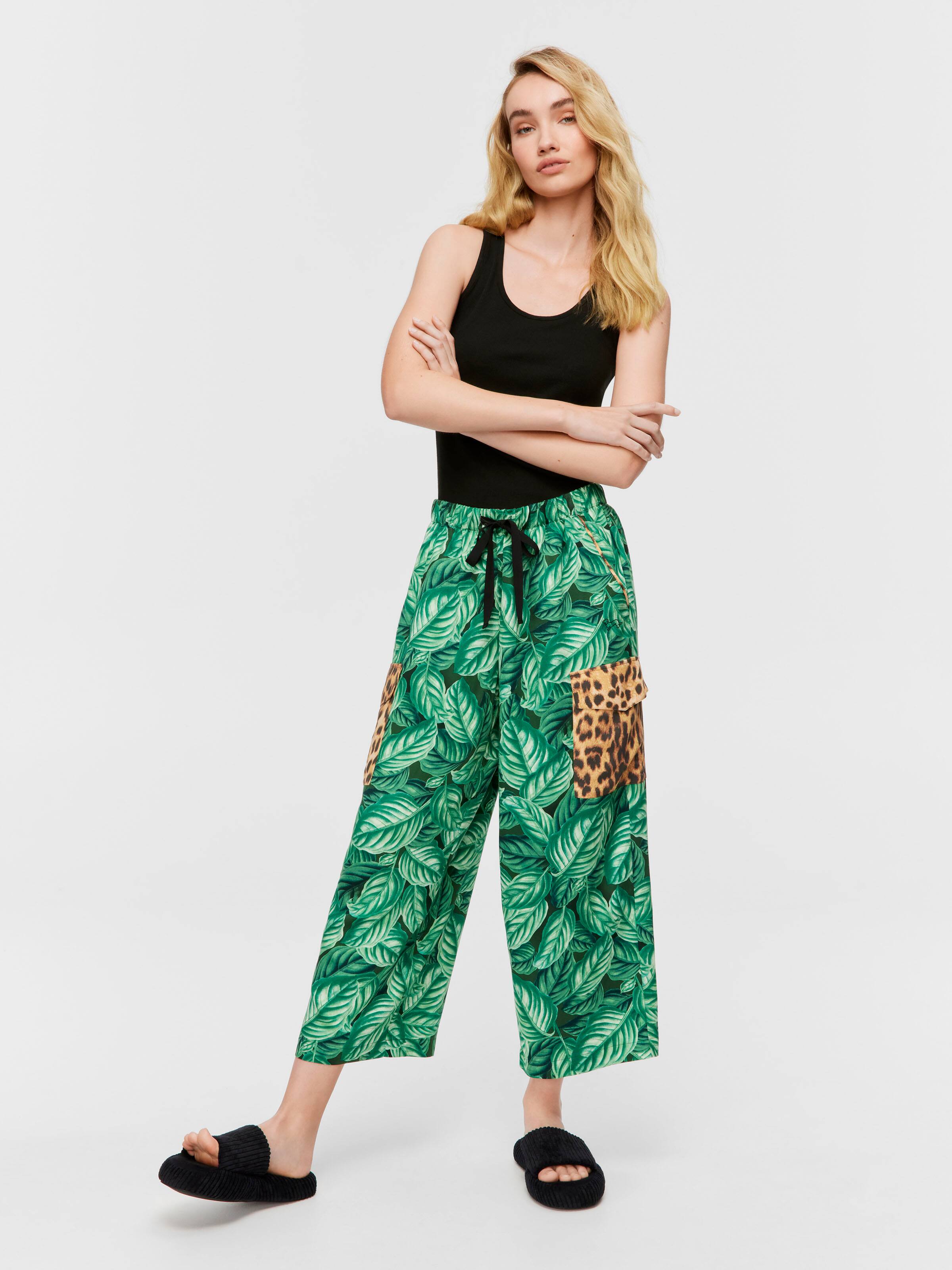 Tropical Print 3/4 Pj Pant