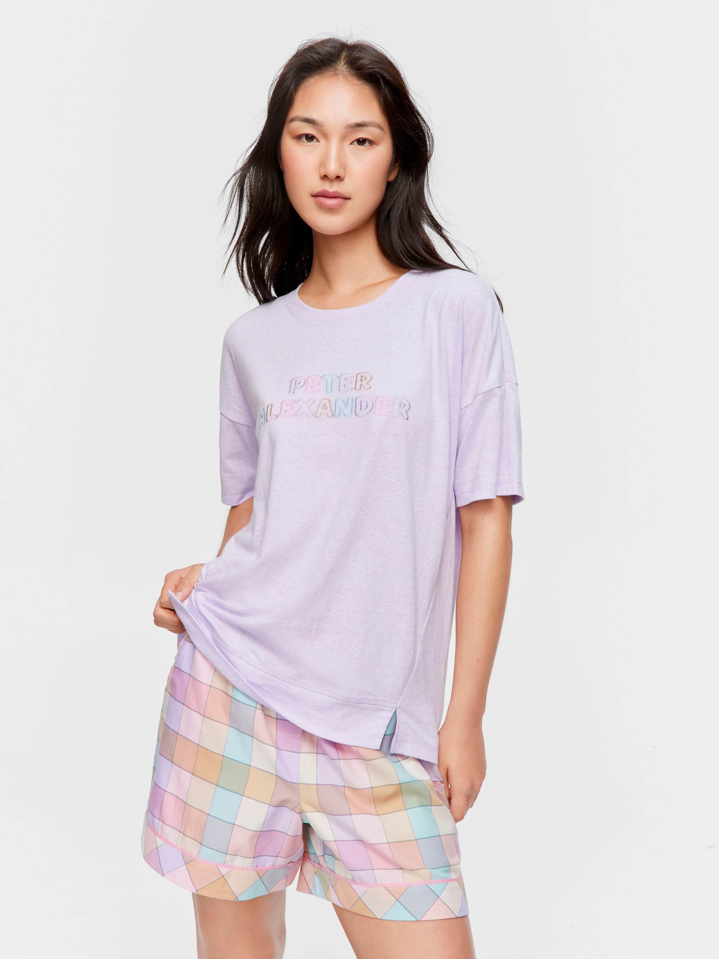 Image for Lilac Peter Alexander Logo Tee from Peter Alexander