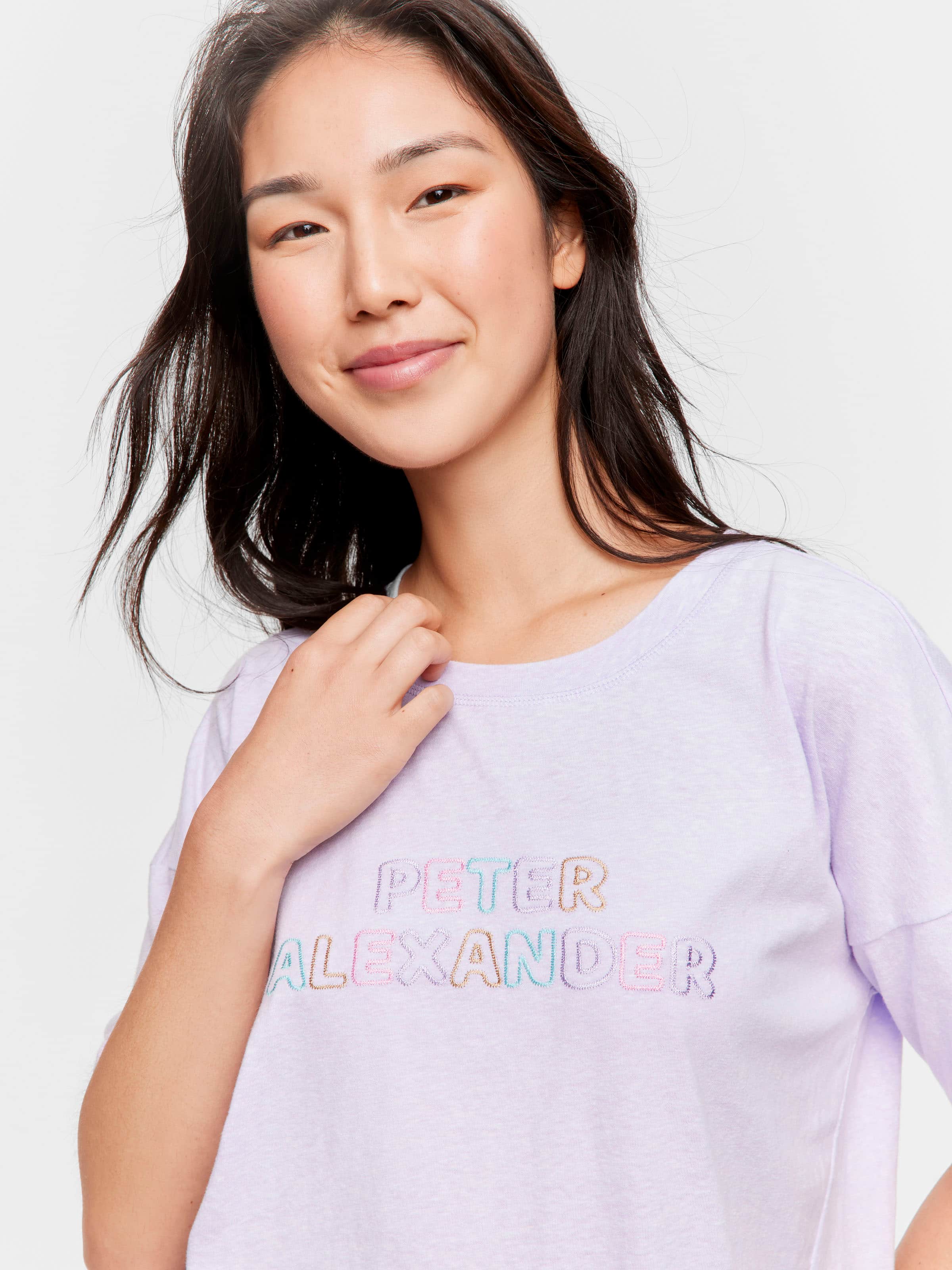 Image for Lilac Peter Alexander Logo Tee from Peter Alexander