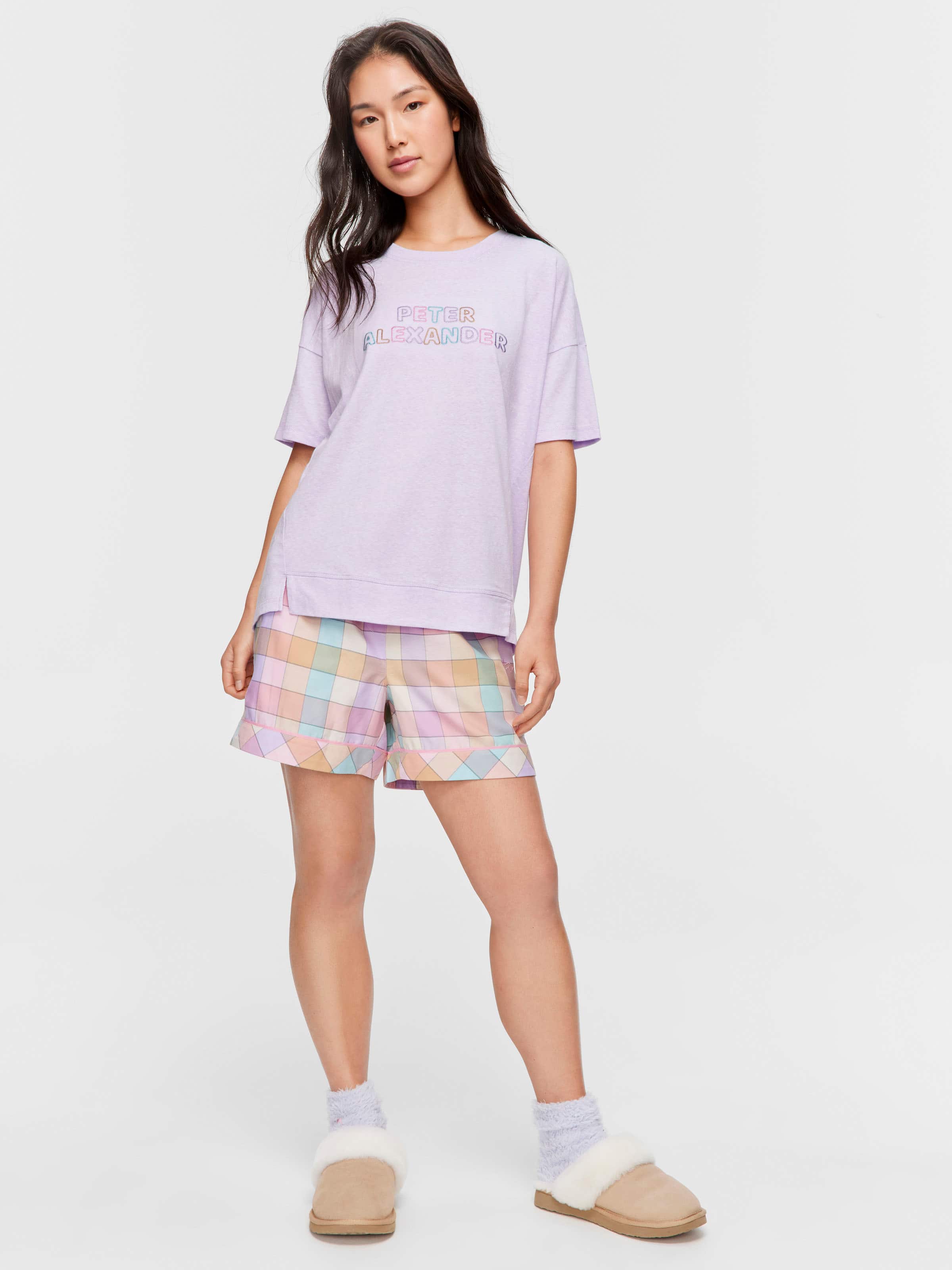 Image for Lilac Peter Alexander Logo Tee from Peter Alexander