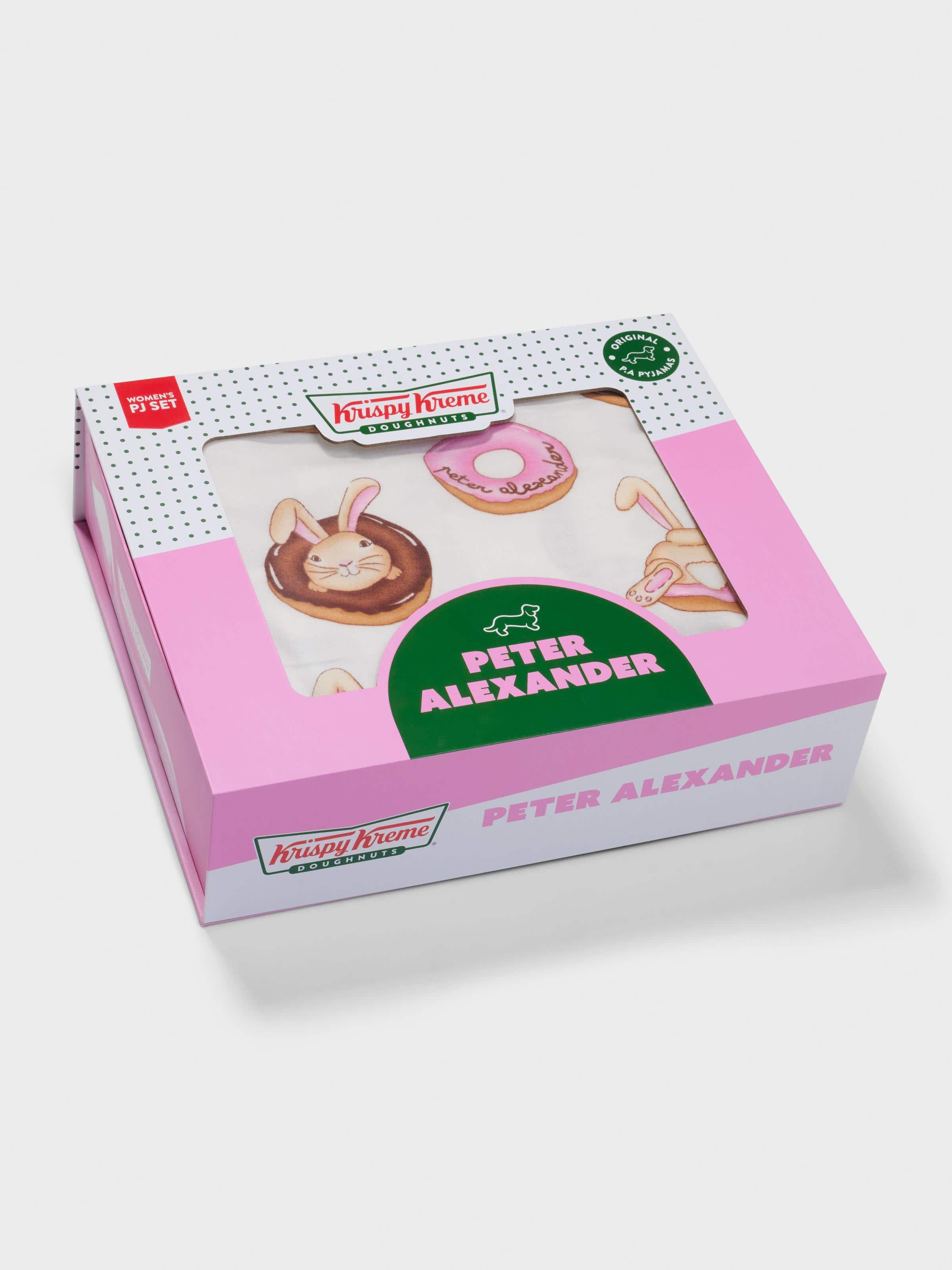 Image for Krispy Kreme Pink Bunnies Bamboo Flannelette Long Pj Set from Peter Alexander