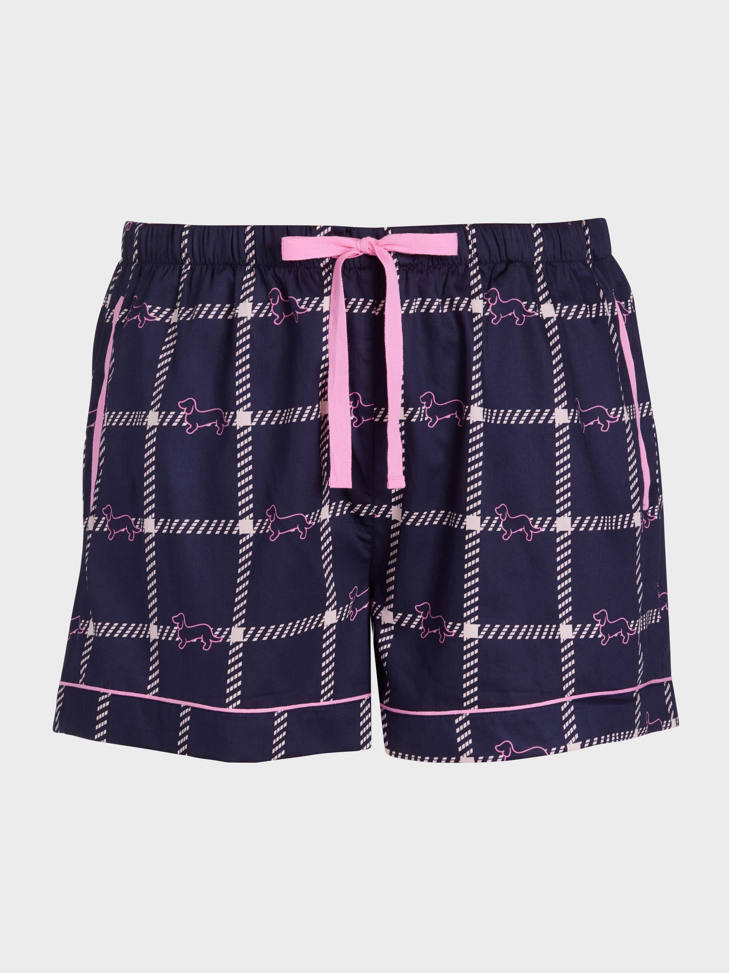Image for P.A. Plus Penny Windowpane Tuxedo Mini Short from Peter Alexander