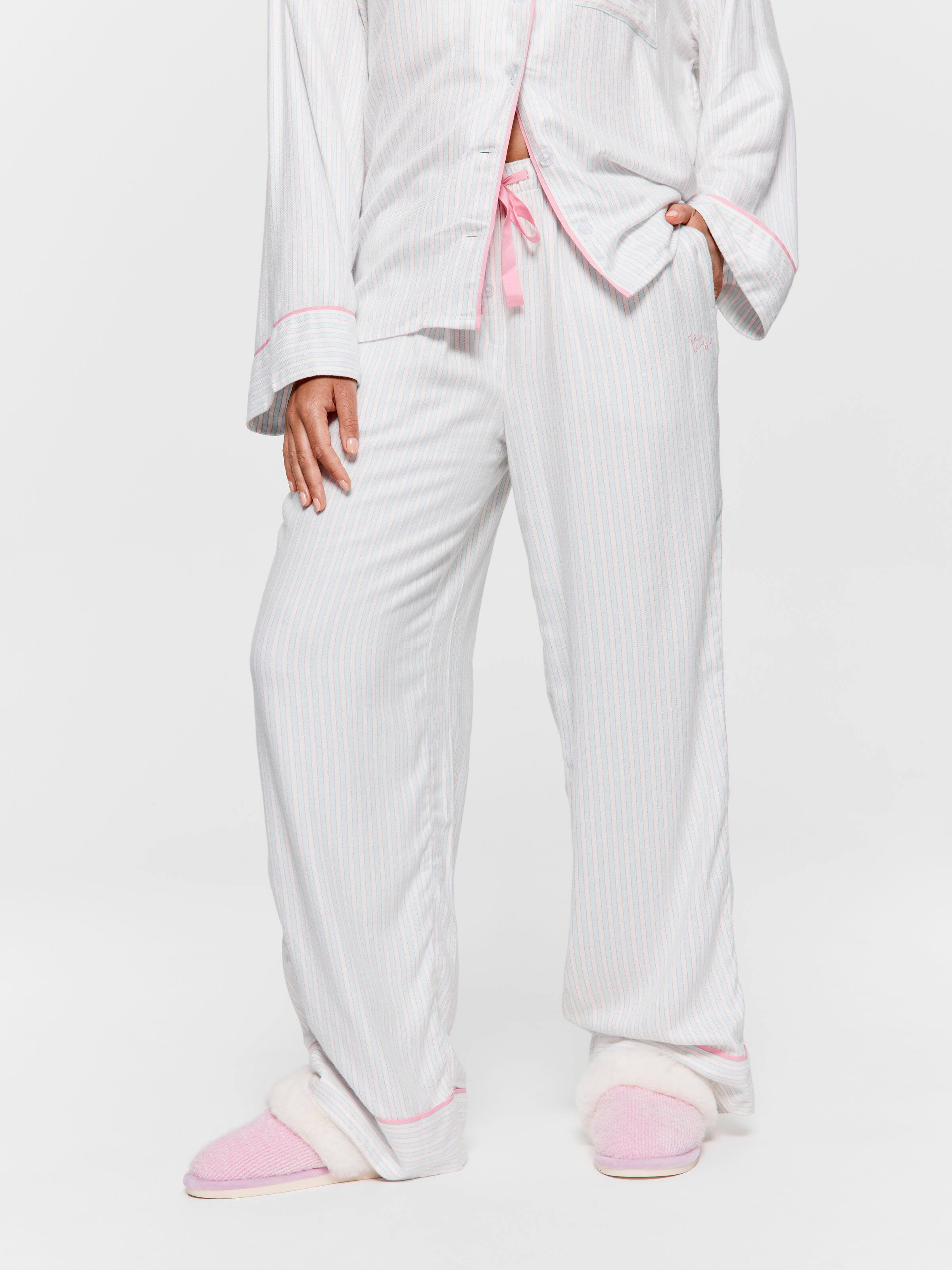 Image for Mint Candy Stripe Viscose Flannelette Classic Pj Pant from Peter Alexander