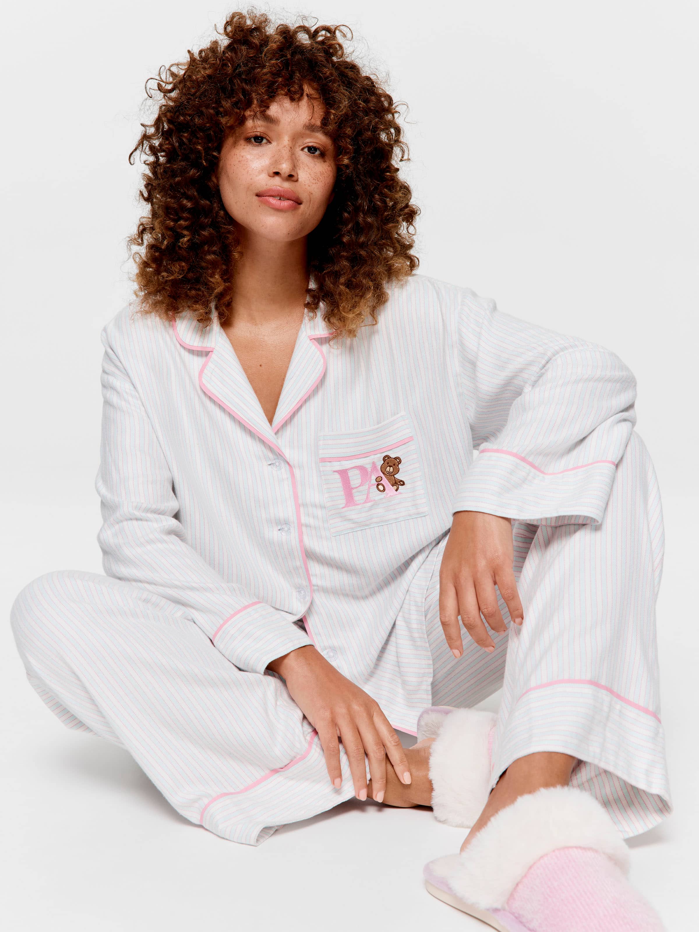 Image for Mint Candy Stripe Viscose Flannelette Classic Pj Pant from Peter Alexander