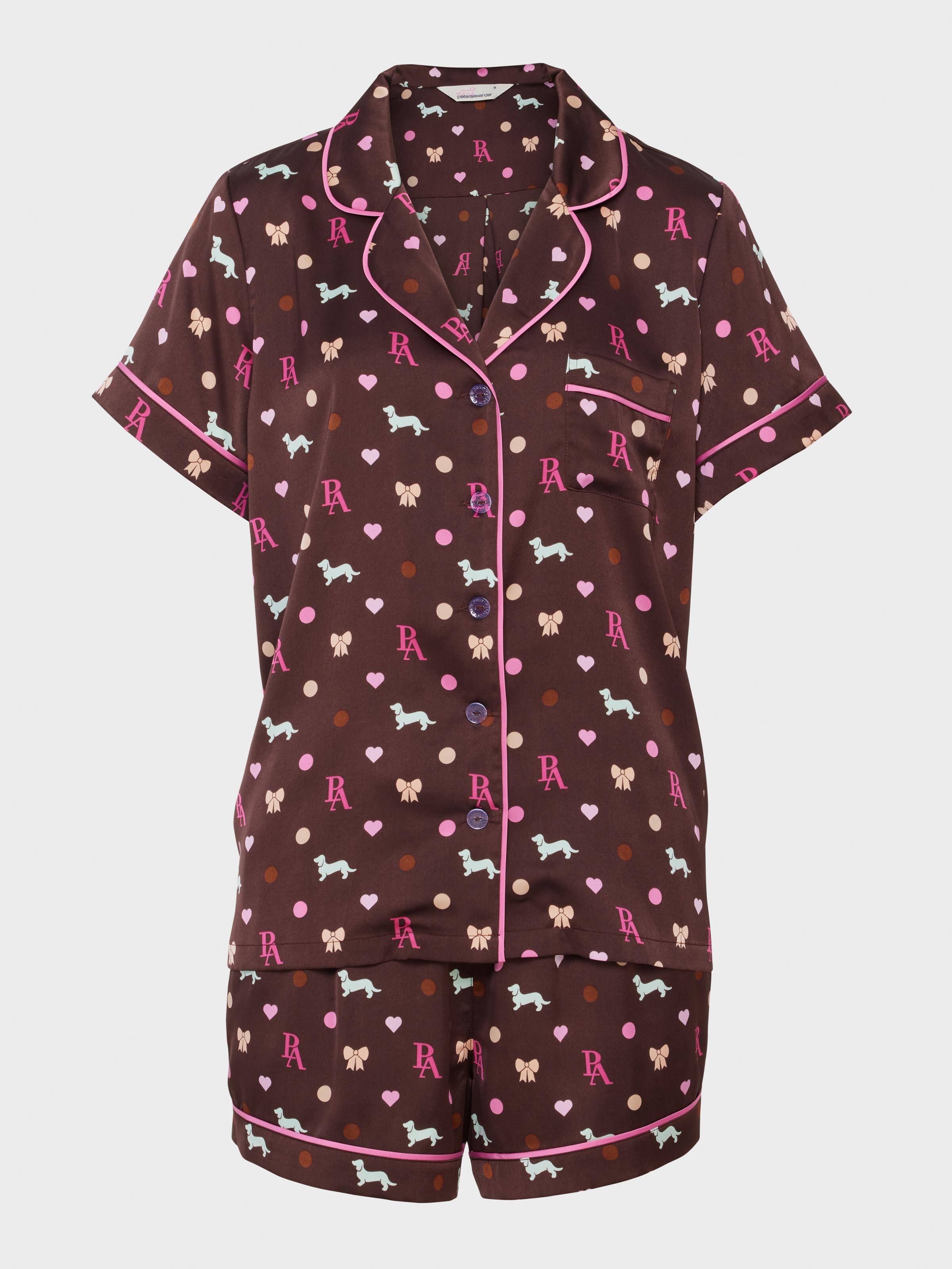 Image for Penny Bow Chic Satin Shortie Pj Set from Peter Alexander