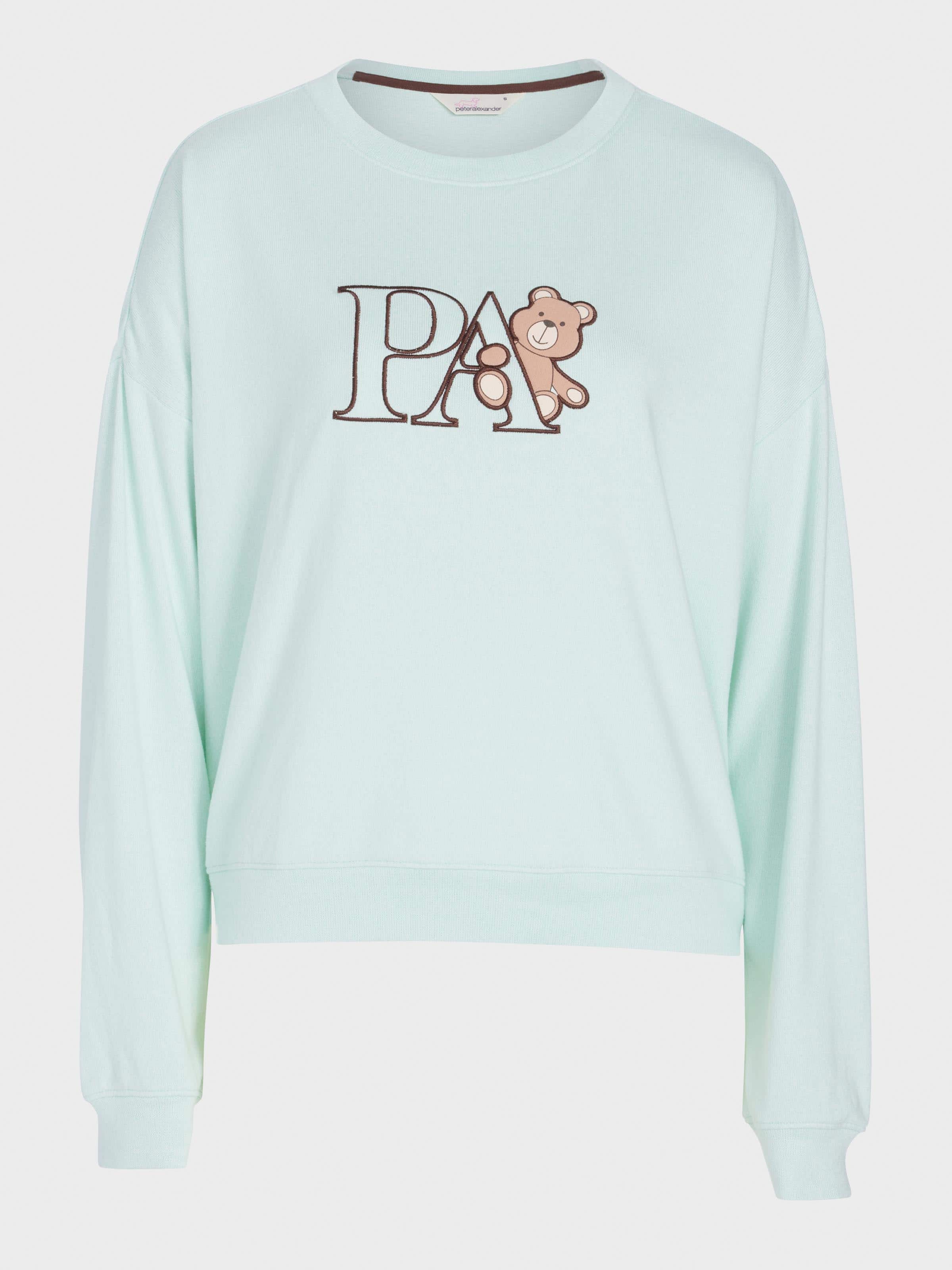 Image for Mint Plush Logo Teddy Sweater from Peter Alexander