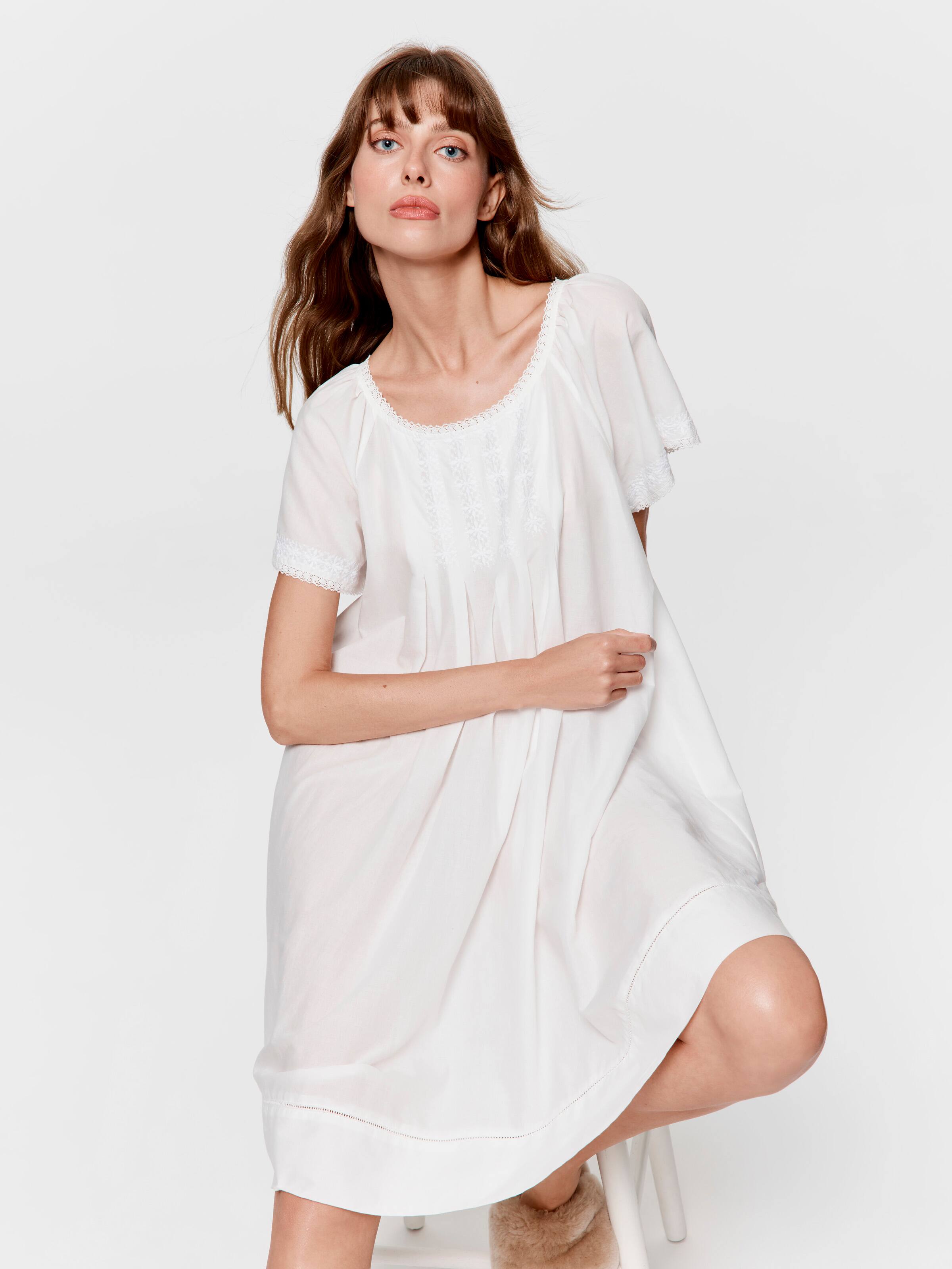 Image for Edwardian Soft Cotton Nightie from Peter Alexander