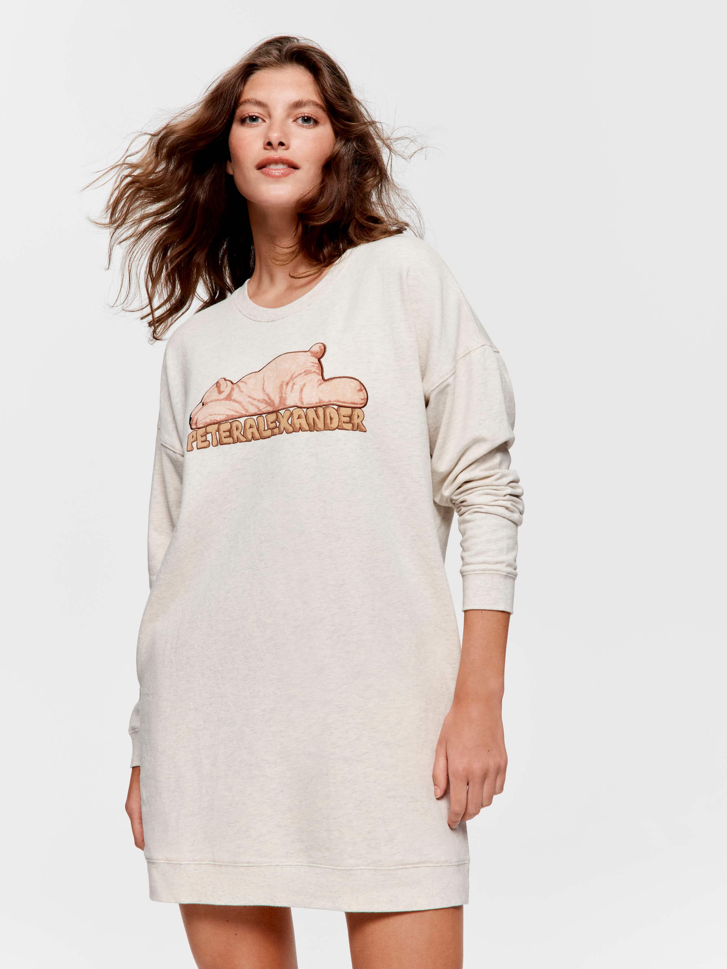 Image for Bear Long Sleeve Sweater Nightie from Peter Alexander