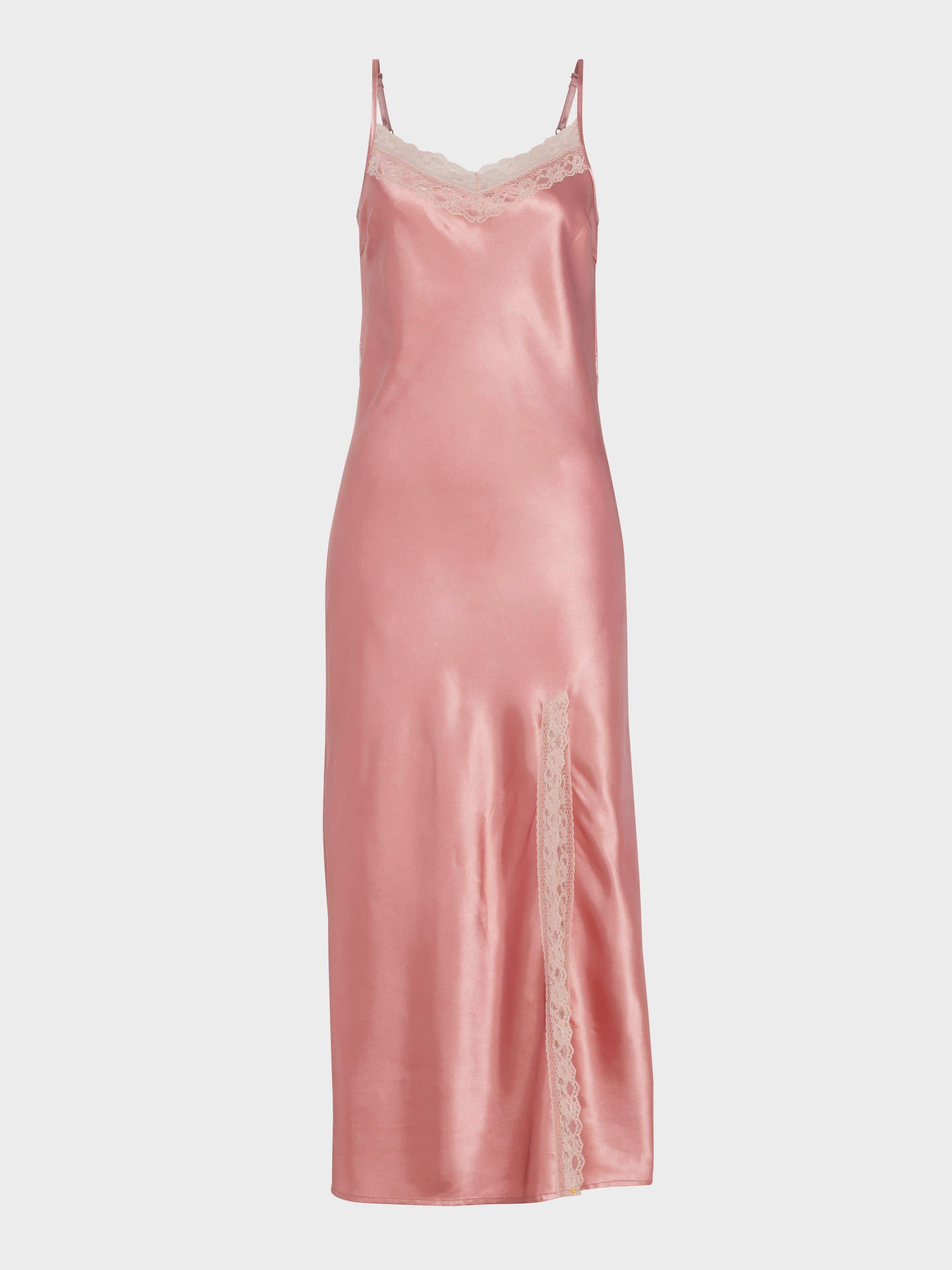 Image for Rose Gold Satin Lace Slip from Peter Alexander