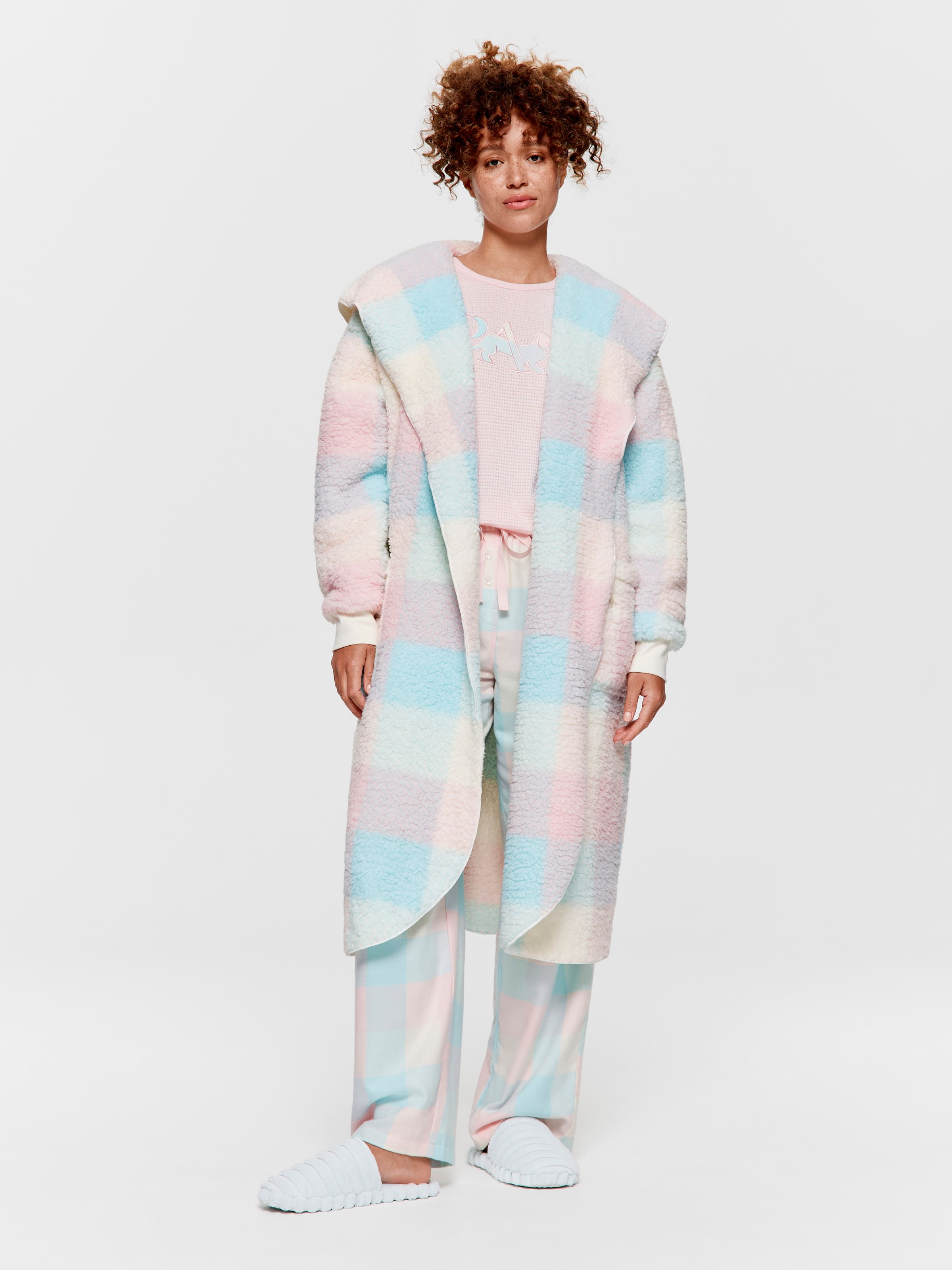 Image for Buffalo Check Teddy Gown from Peter Alexander