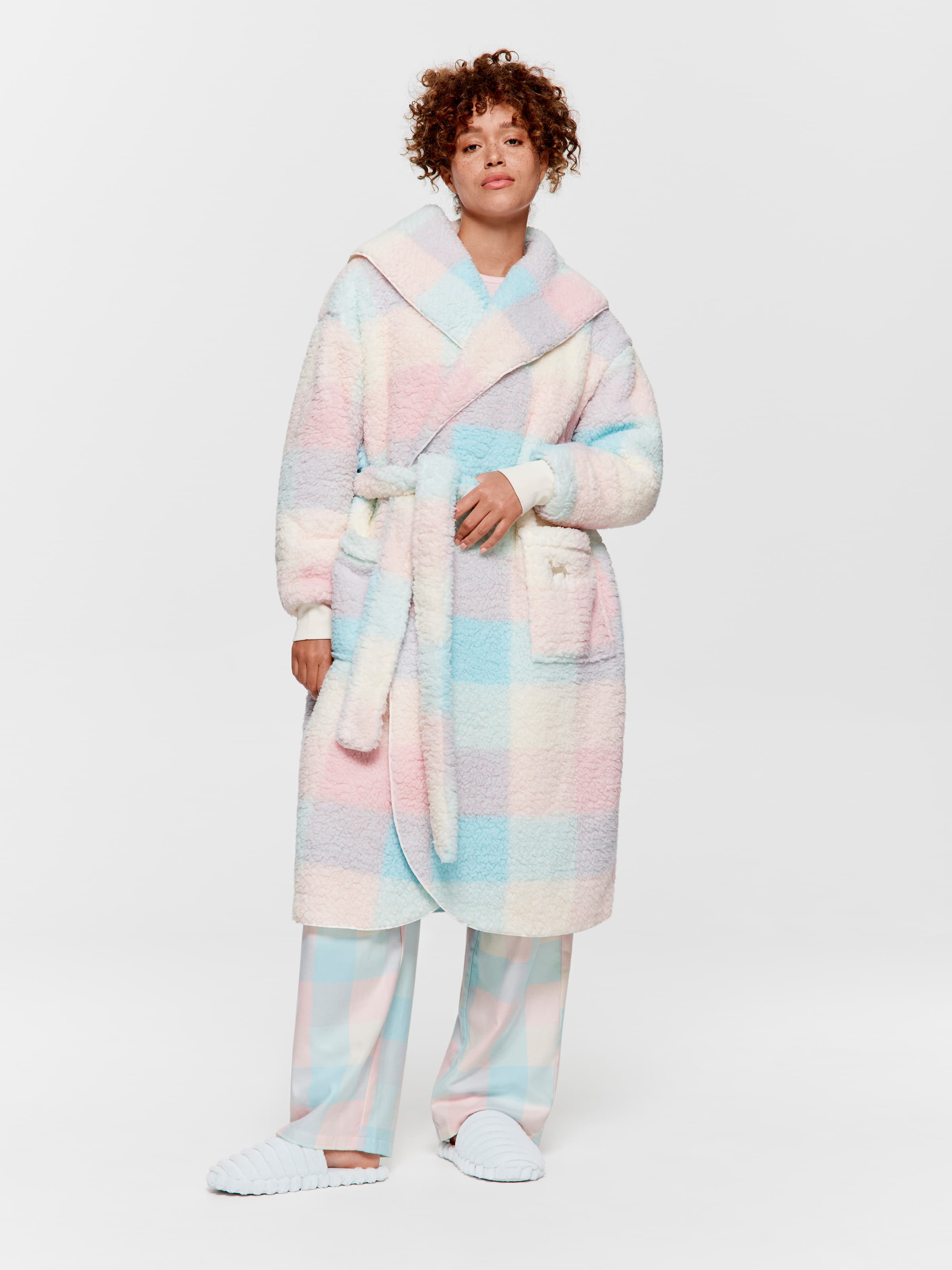 Image for Buffalo Check Teddy Gown from Peter Alexander