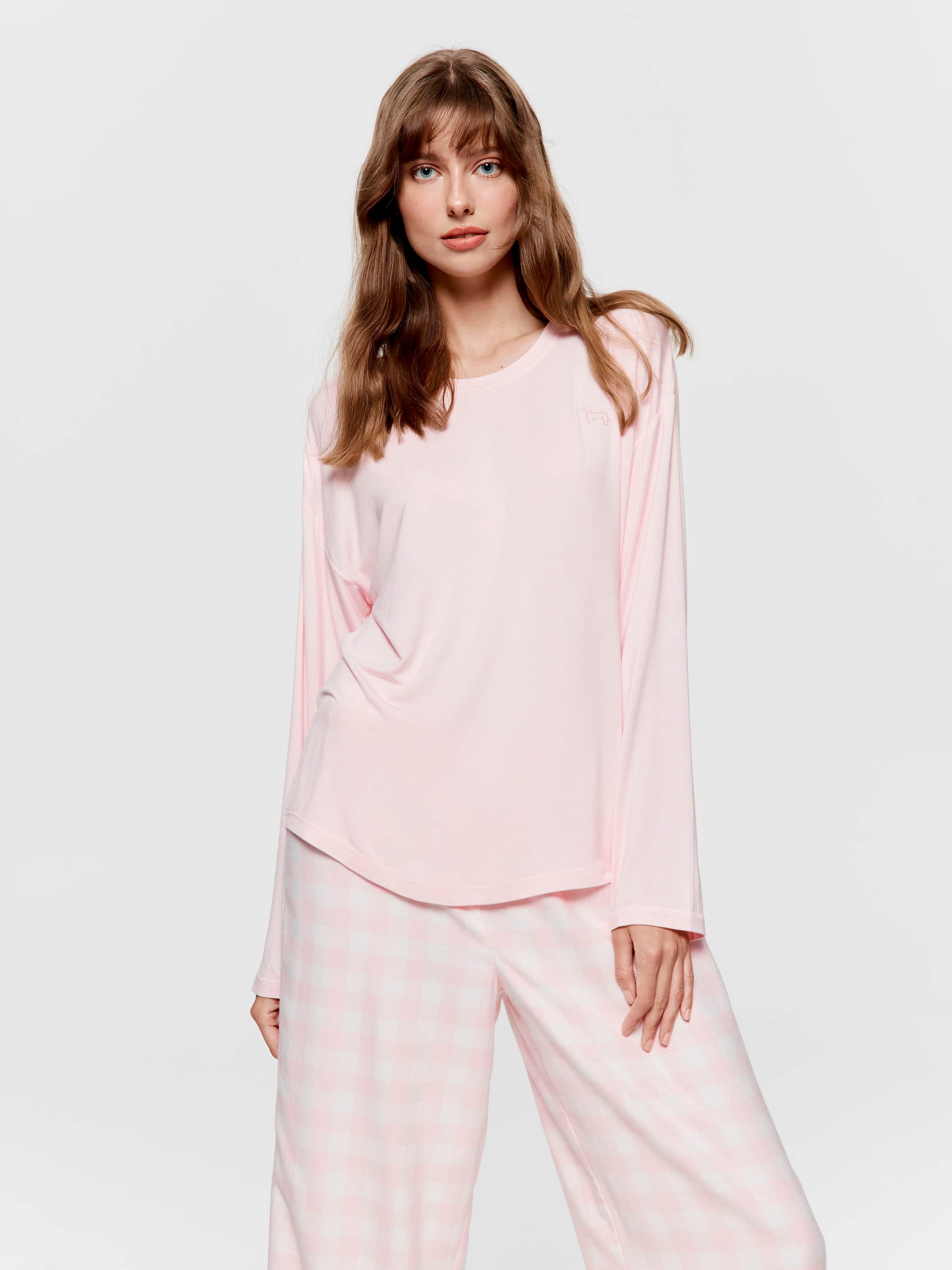 Image for Pink Classic Long Sleeve Top from Peter Alexander