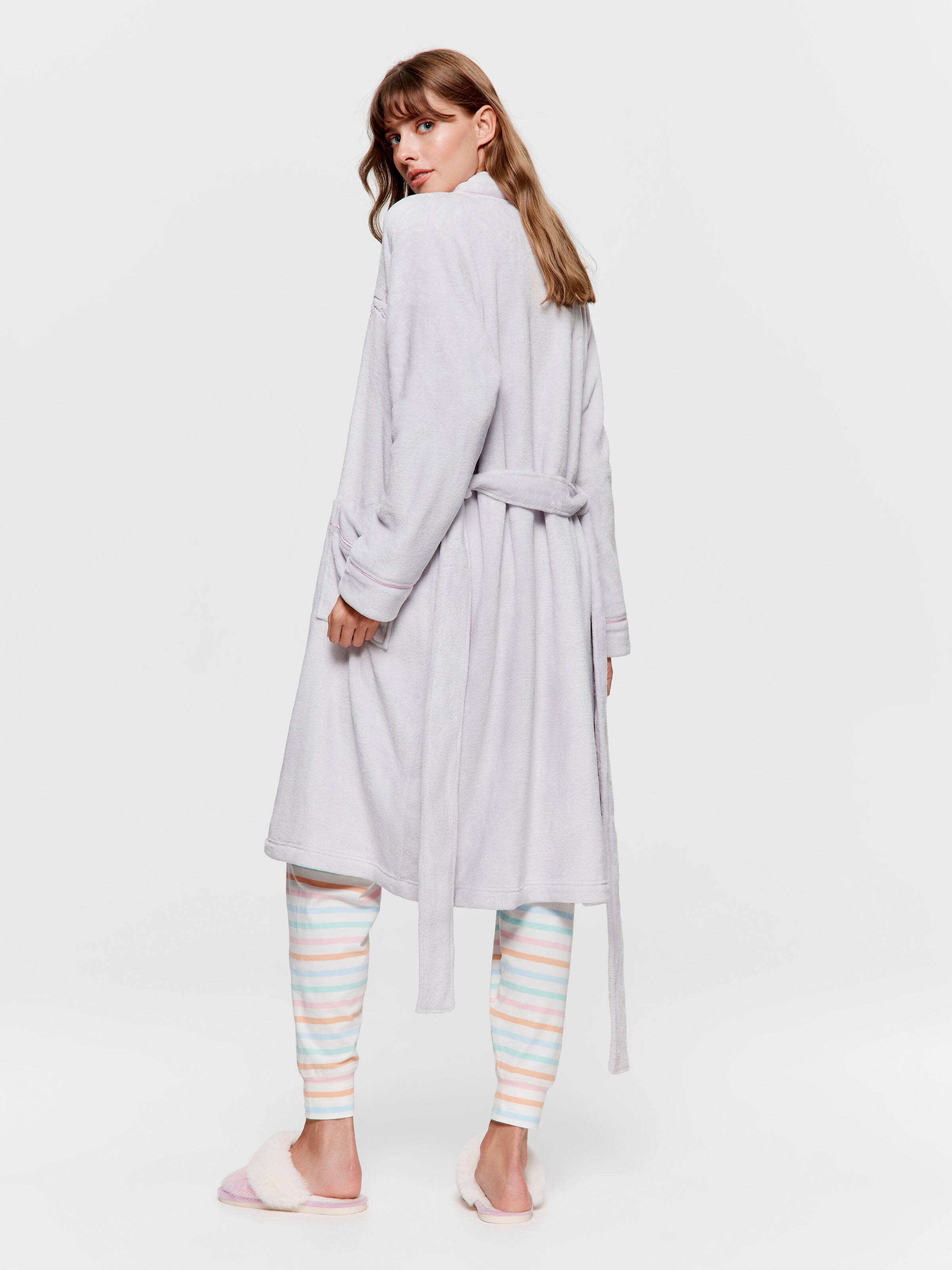 Image for Grey Fleece Classic Gown from Peter Alexander