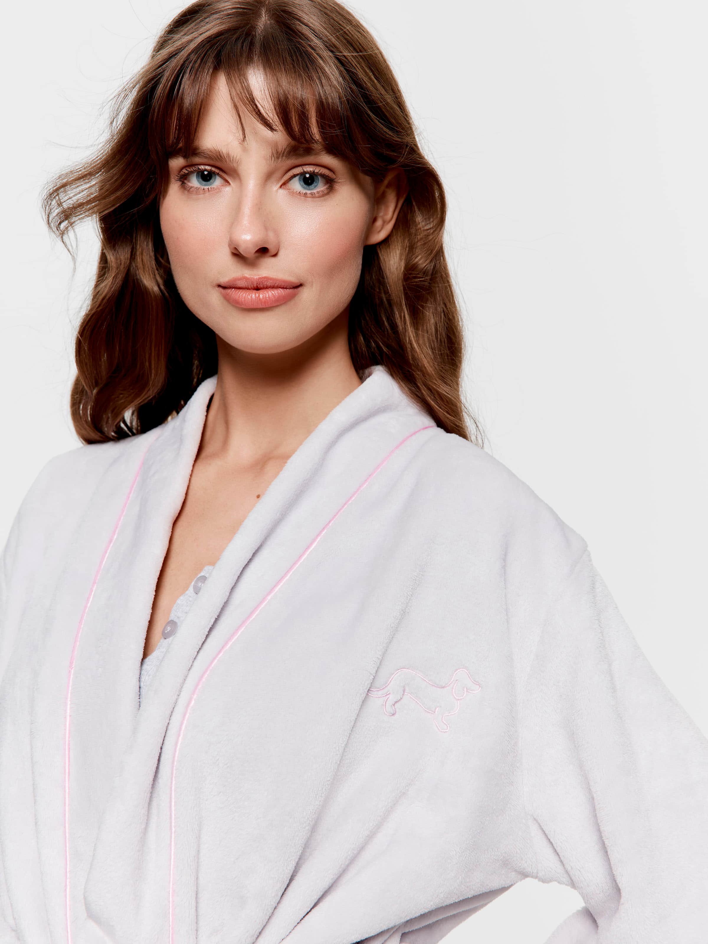 Image for Grey Fleece Classic Gown from Peter Alexander