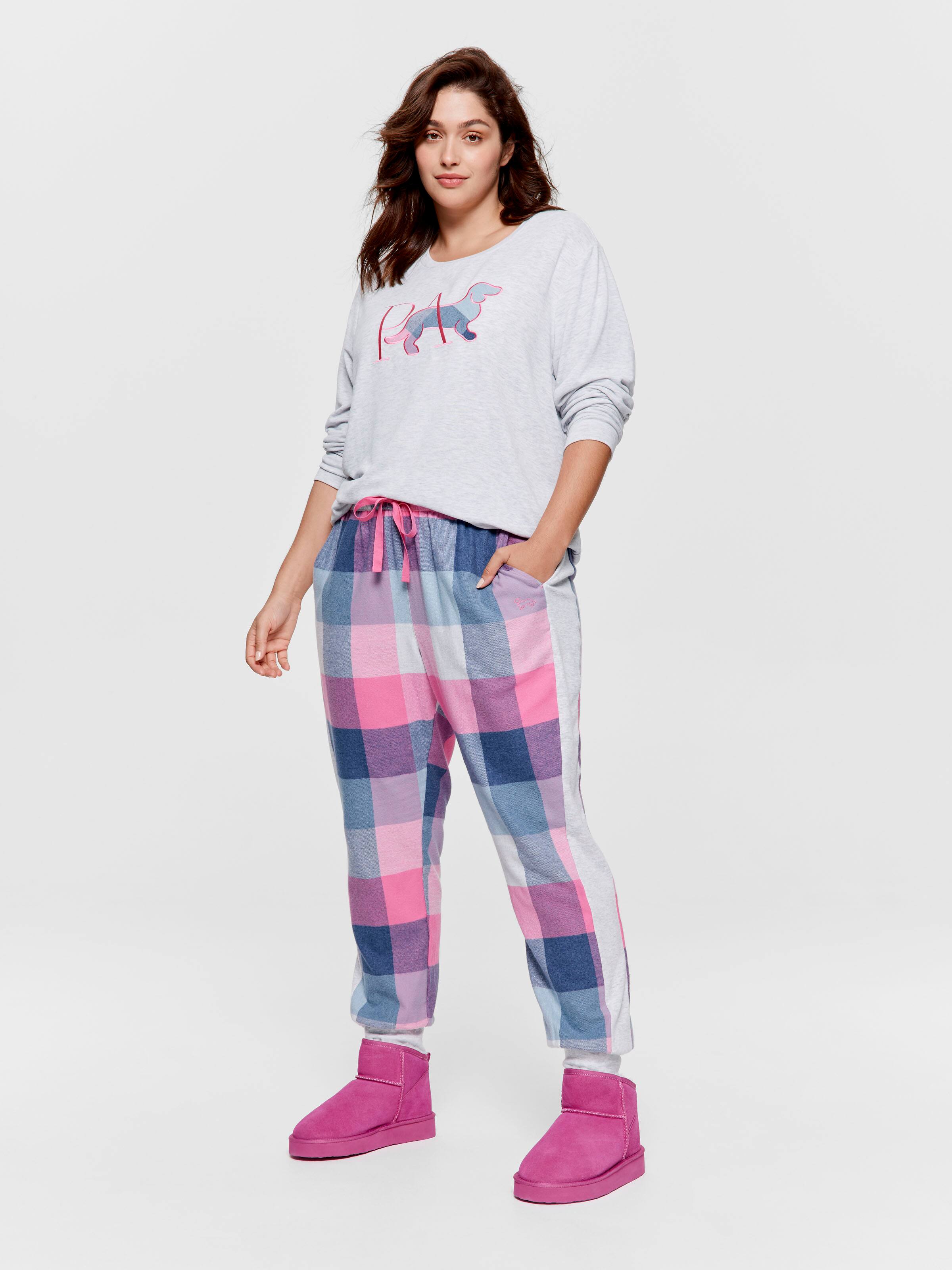P.A. Plus Buffalo Check Flannelette Cuff Pj Pant