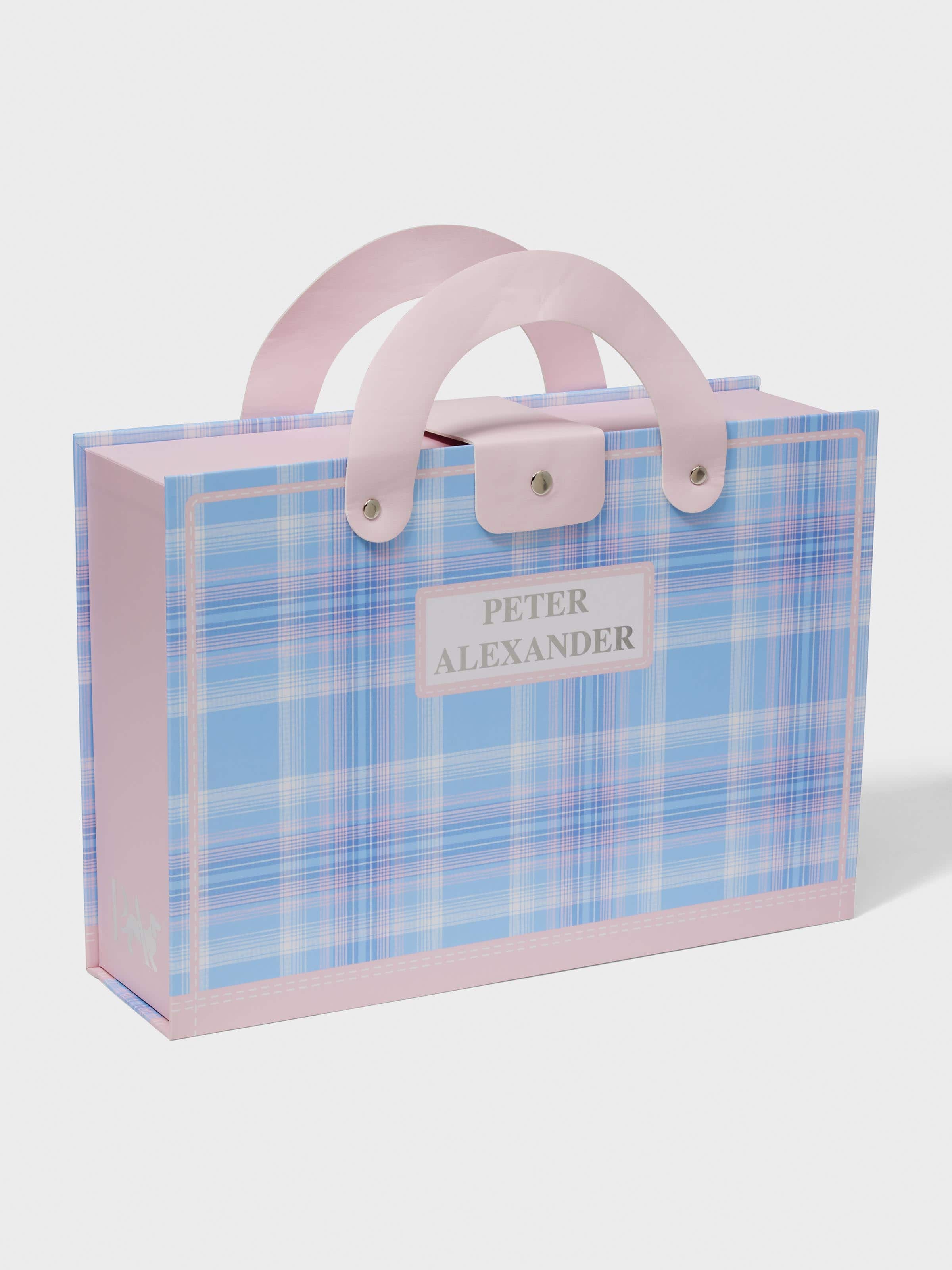 Image for P.A. Plus Blue Check Flannelette Pj Set from Peter Alexander