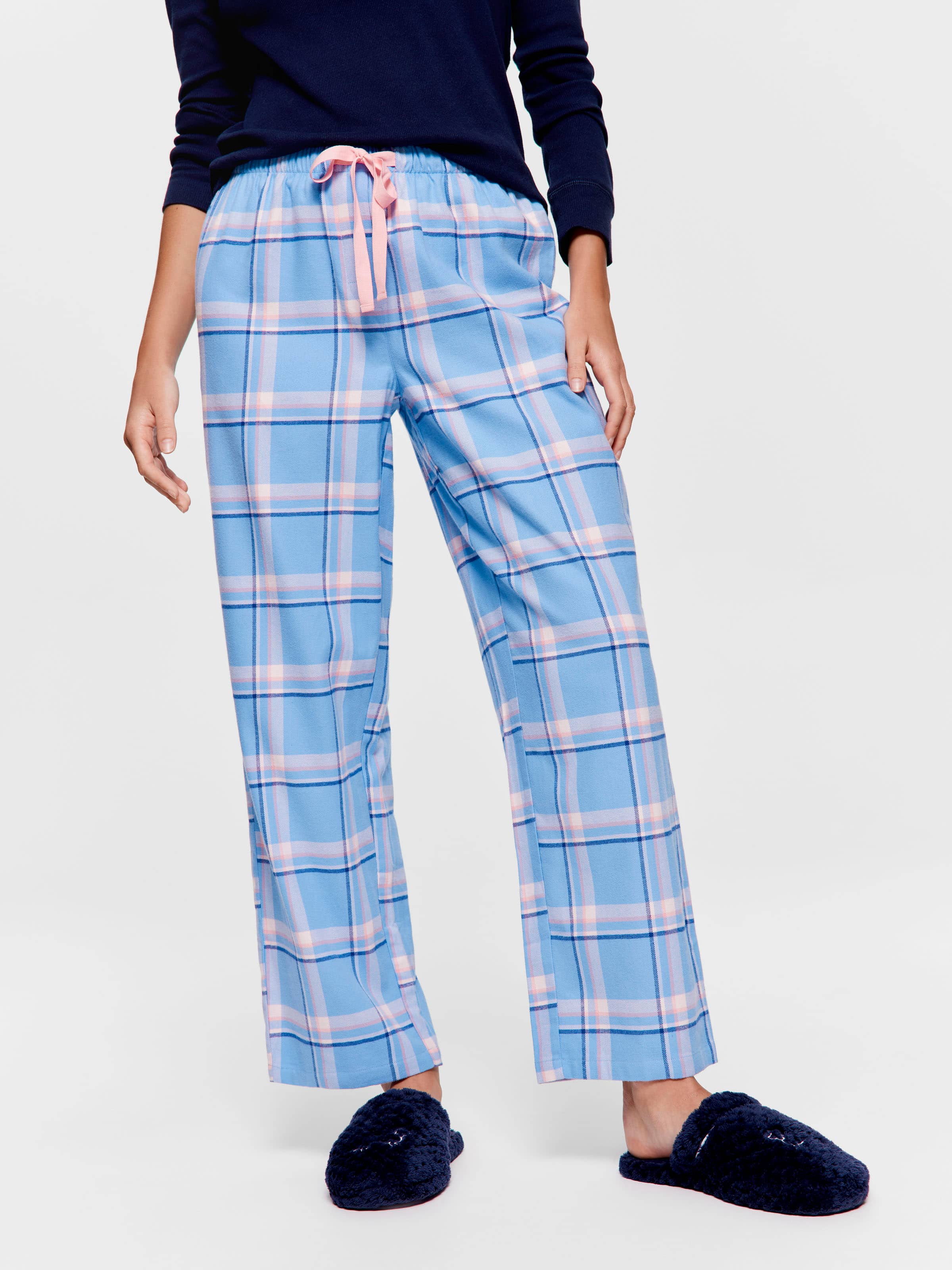 Image for Cornflower Check Classic Flannelette Pj Pant from Peter Alexander