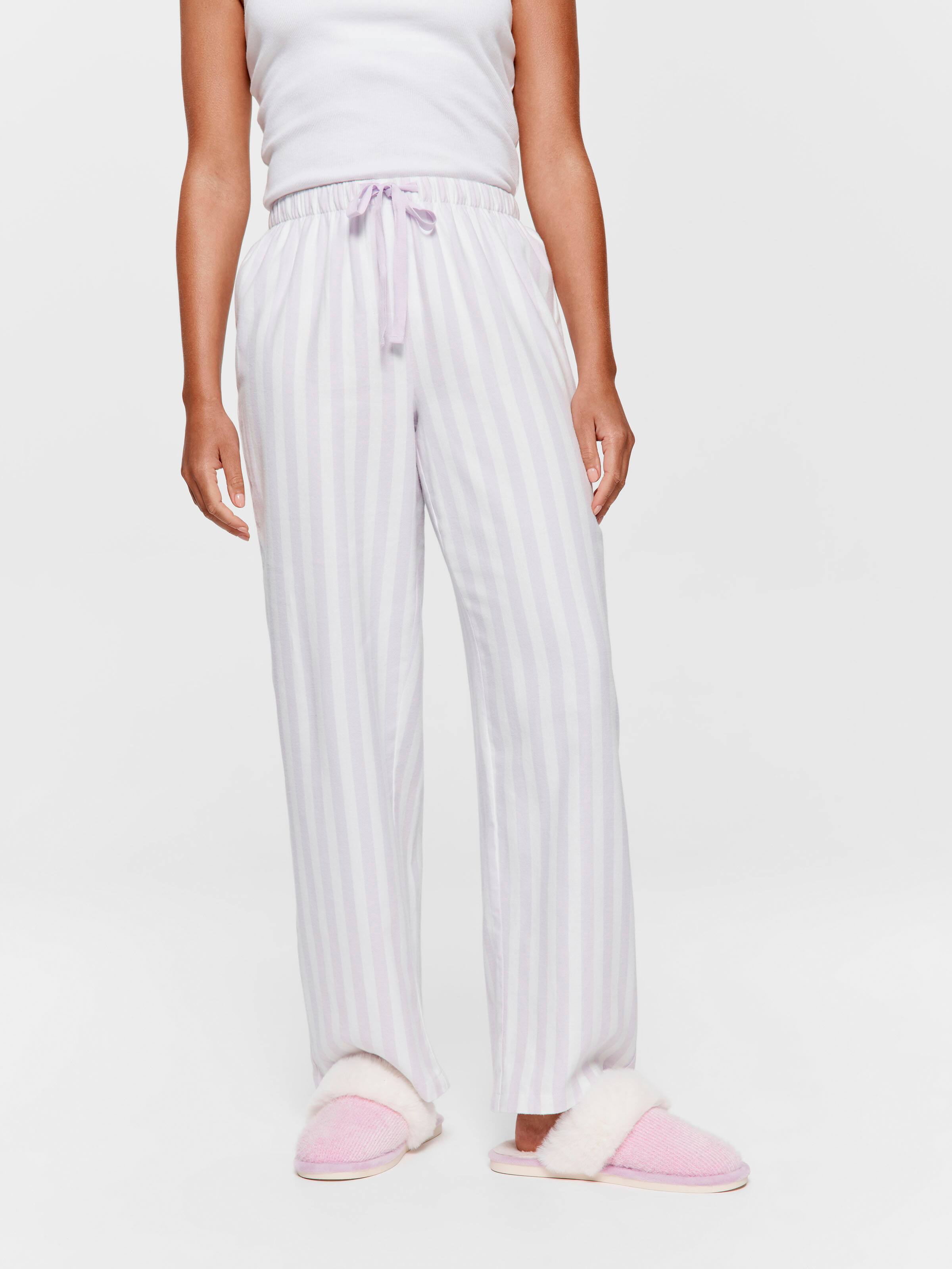 Lilac Stripe Classic Flannelette Pj Pant