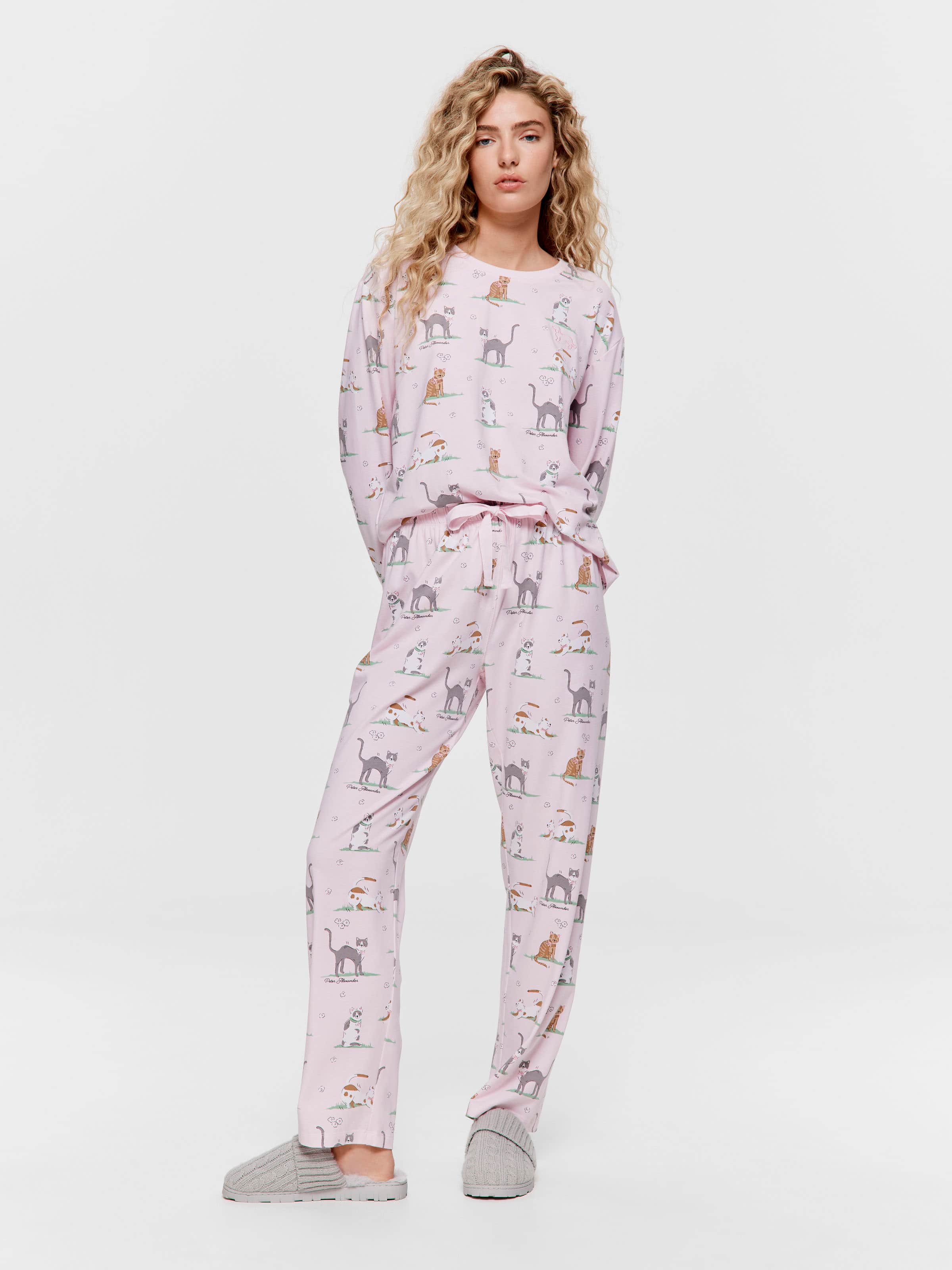 Cats Straight Leg Pj Pant