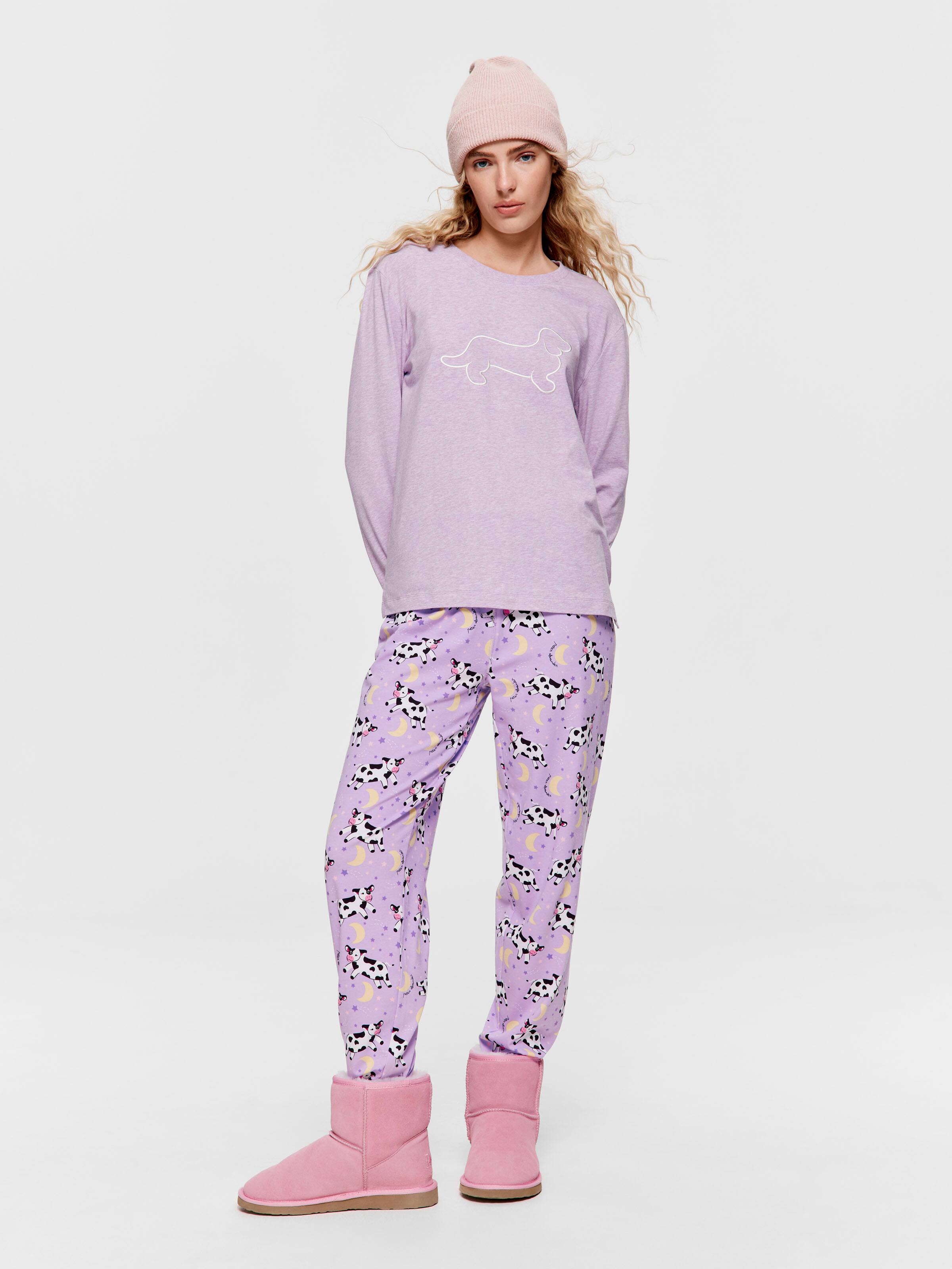 Purple Marle Penny Logo Sweater