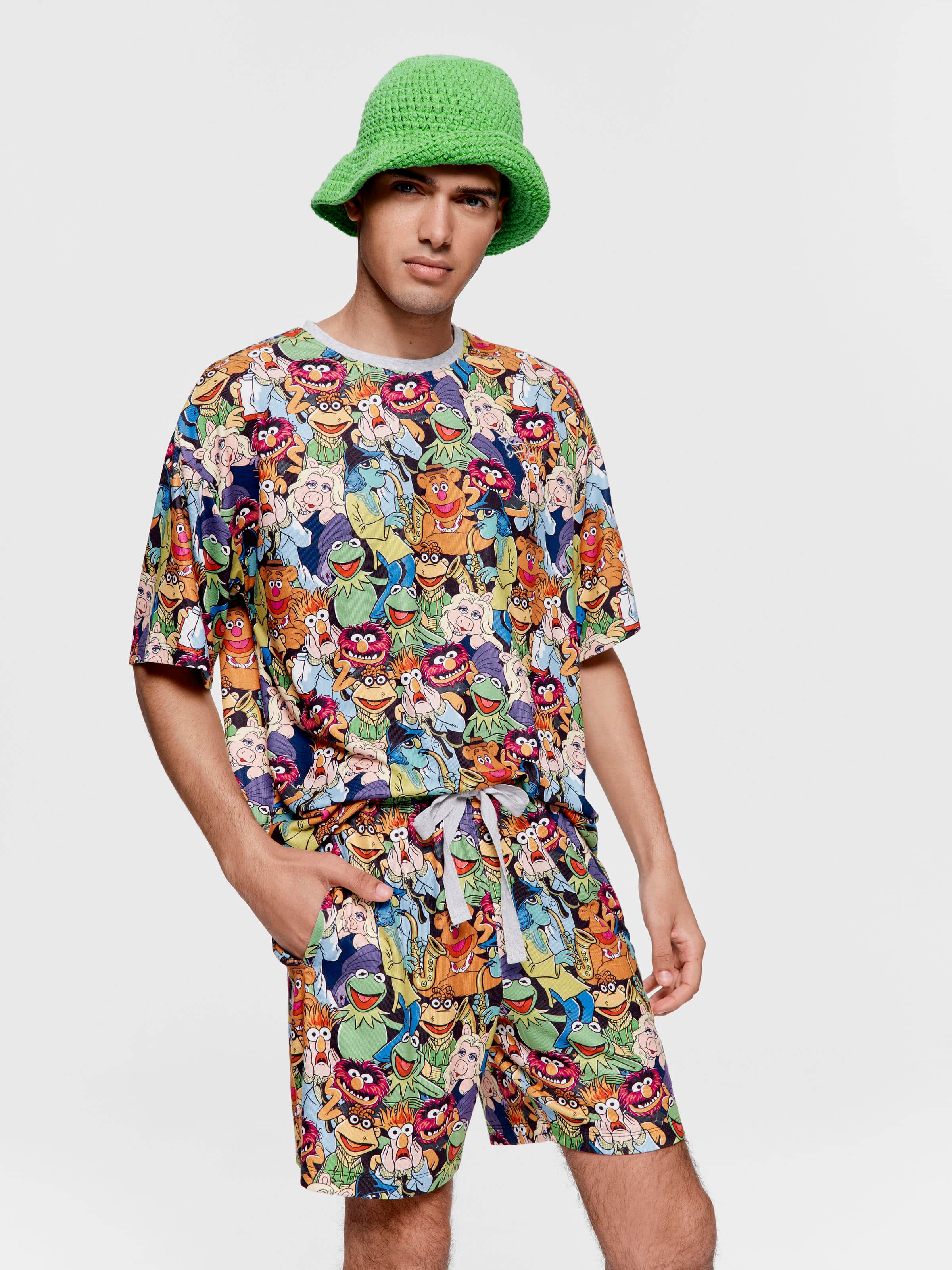Image for The Muppets Knit Mid Short from Peter Alexander