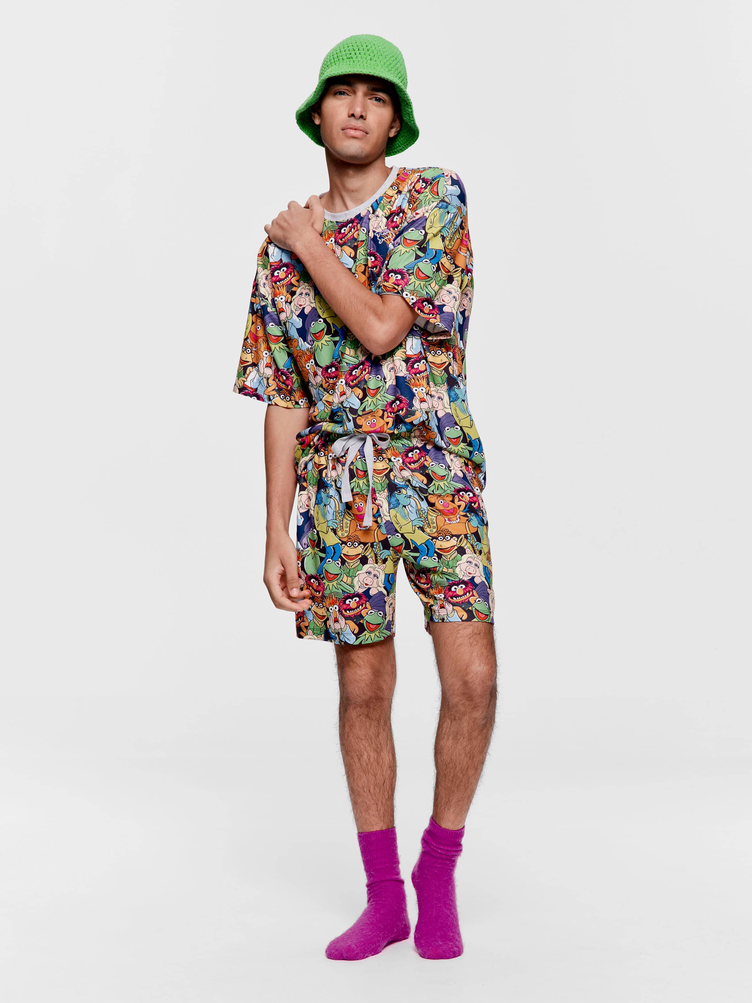 Image for The Muppets Knit Mid Short from Peter Alexander