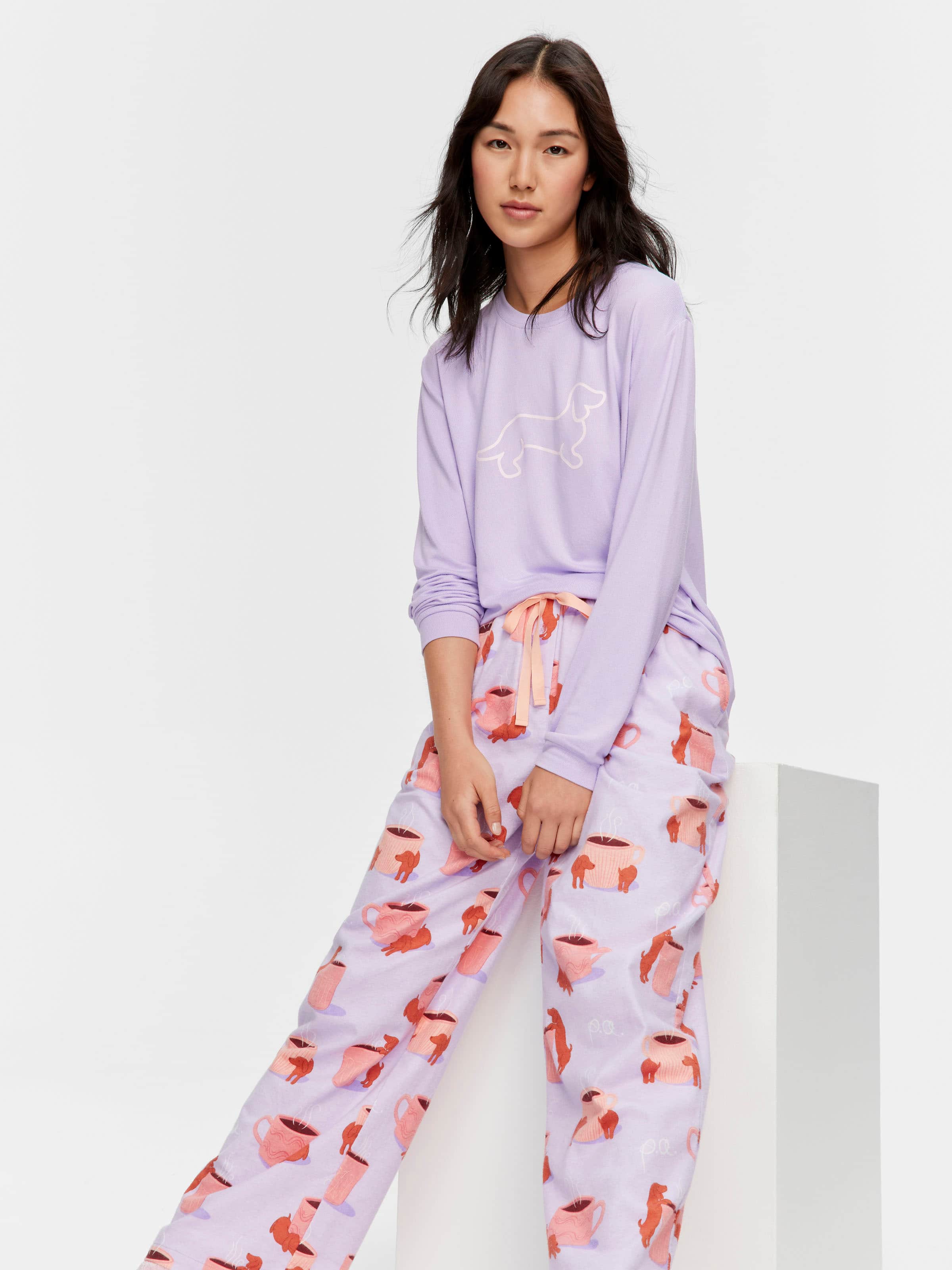 Daxie Loves Coffee Flannelette Classic Pj Pant