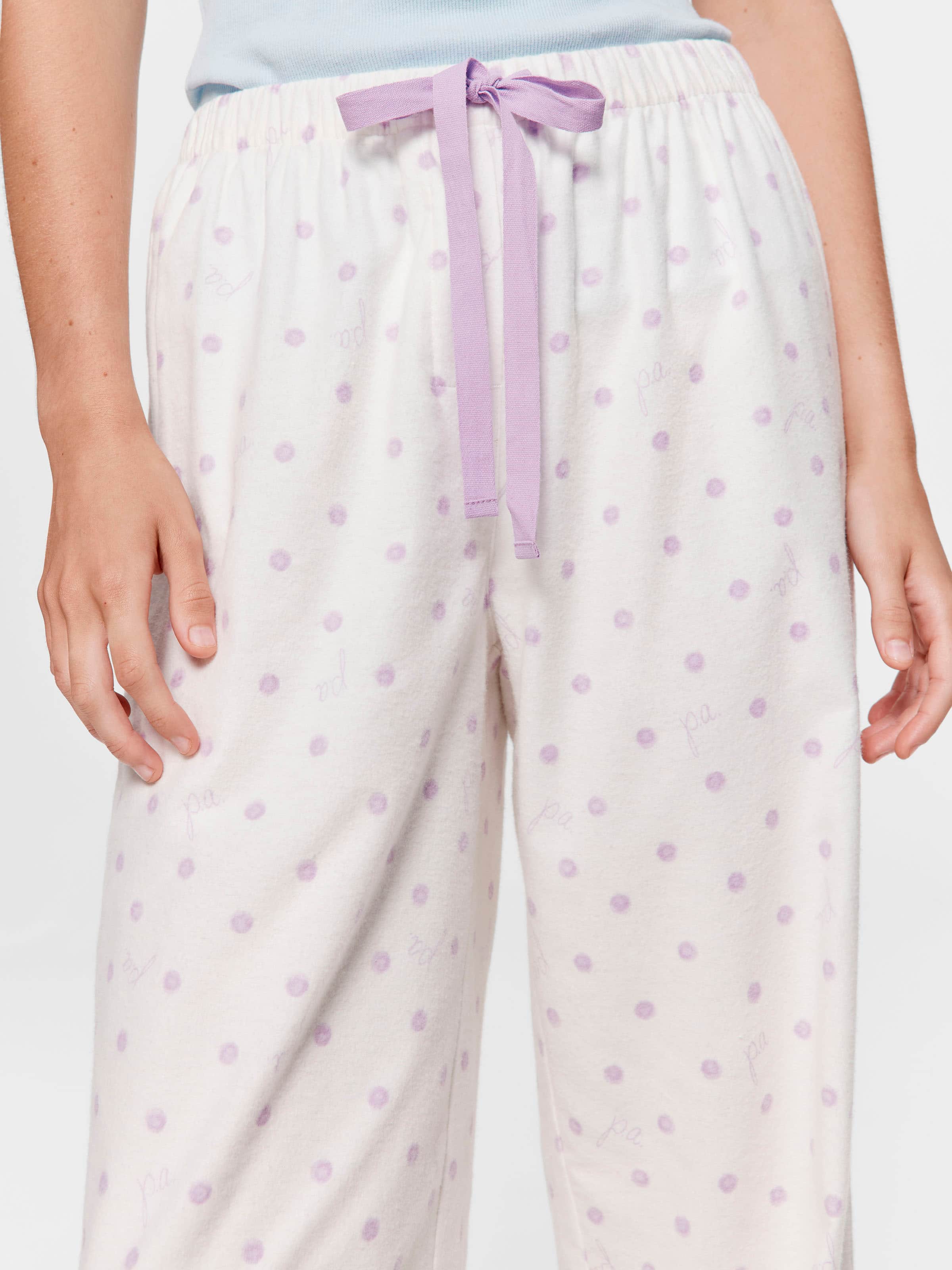 Watercolour Spot Classic Flannelette Pj Pant