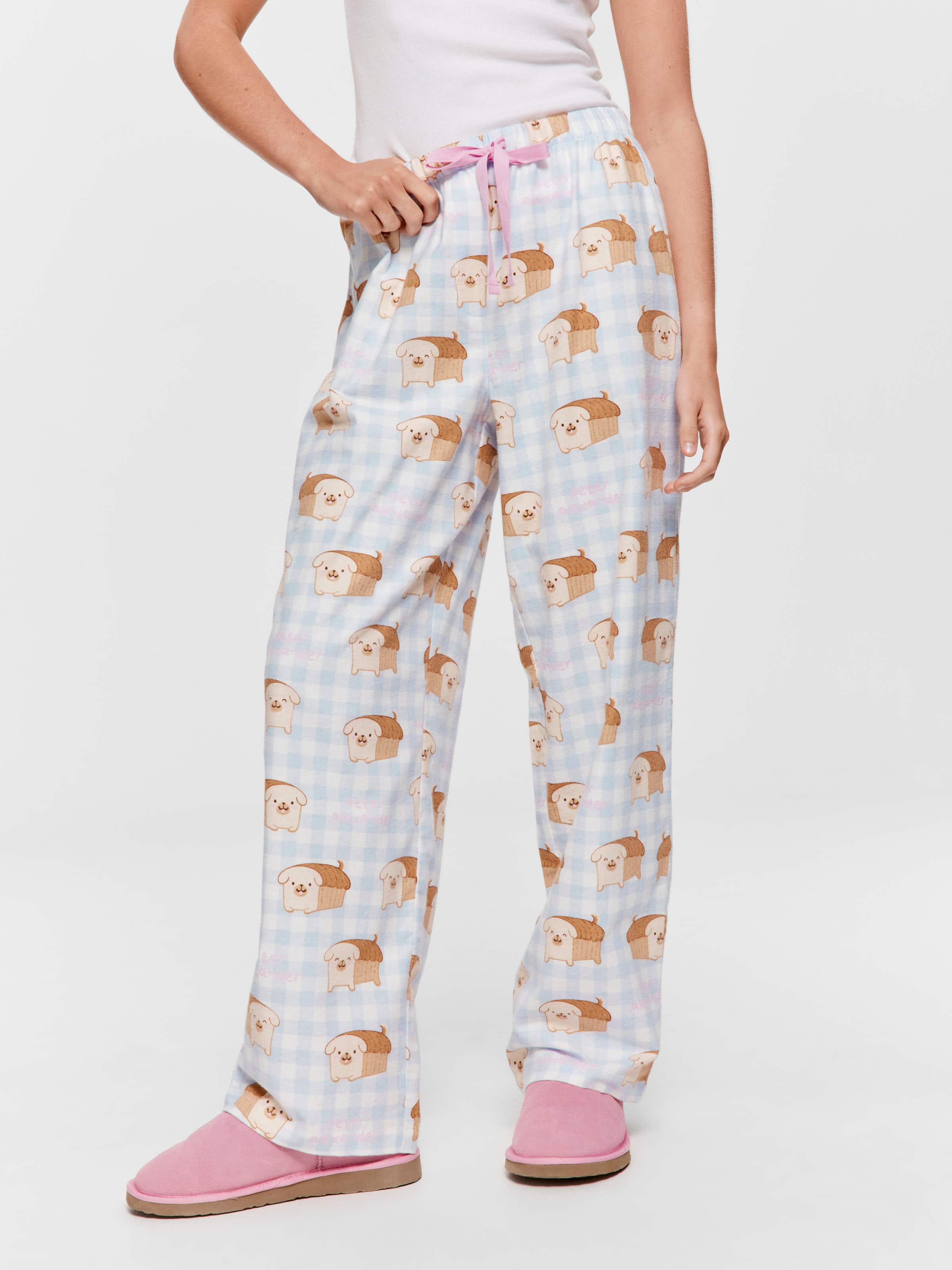 Pug Bread Classic Flannelette Pj Pant
