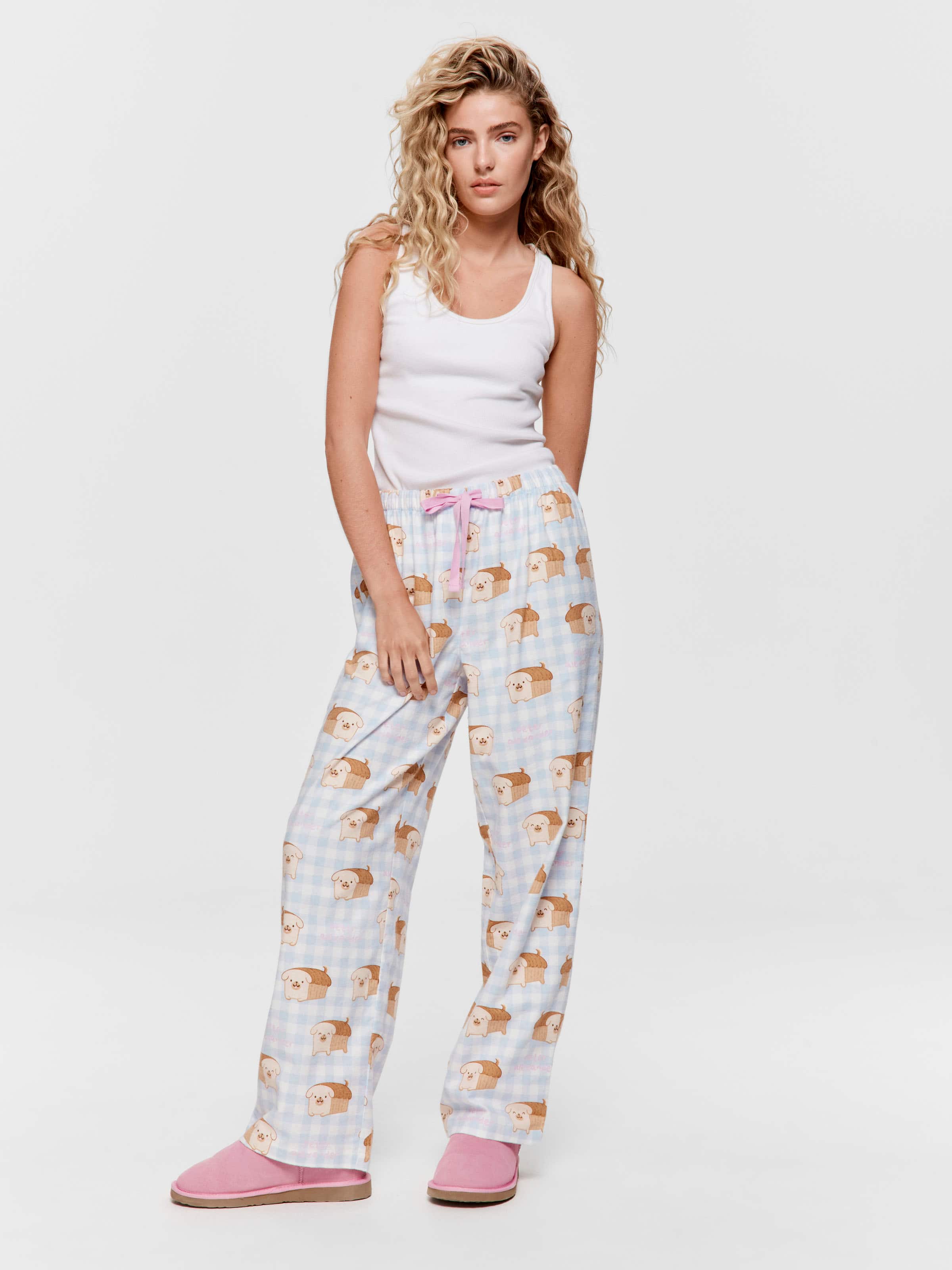 Pug Bread Classic Flannelette Pj Pant