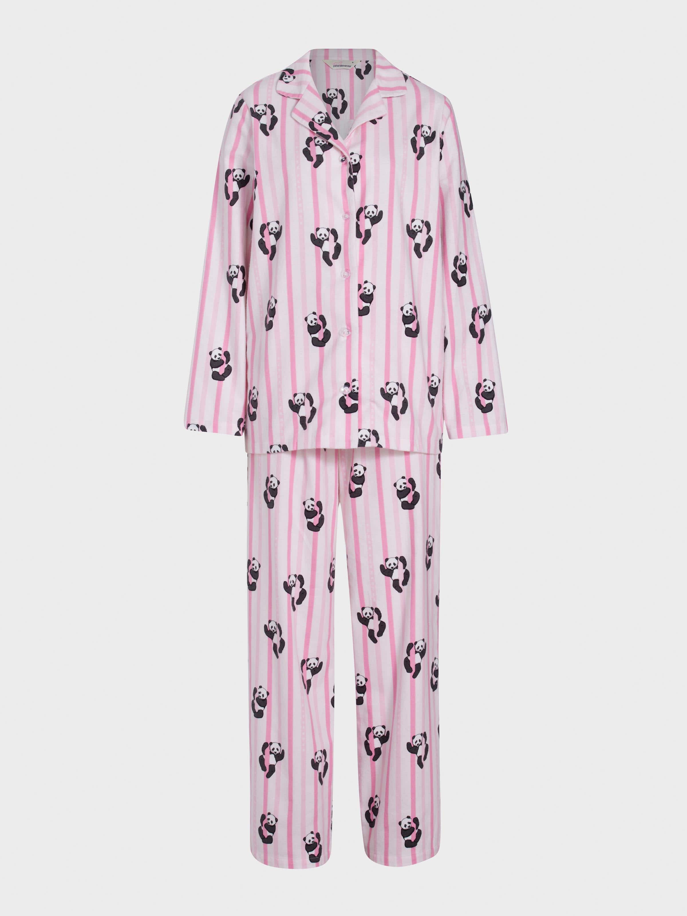 Image for Panda Stripe Classic Flannelette Pj Set from Peter Alexander