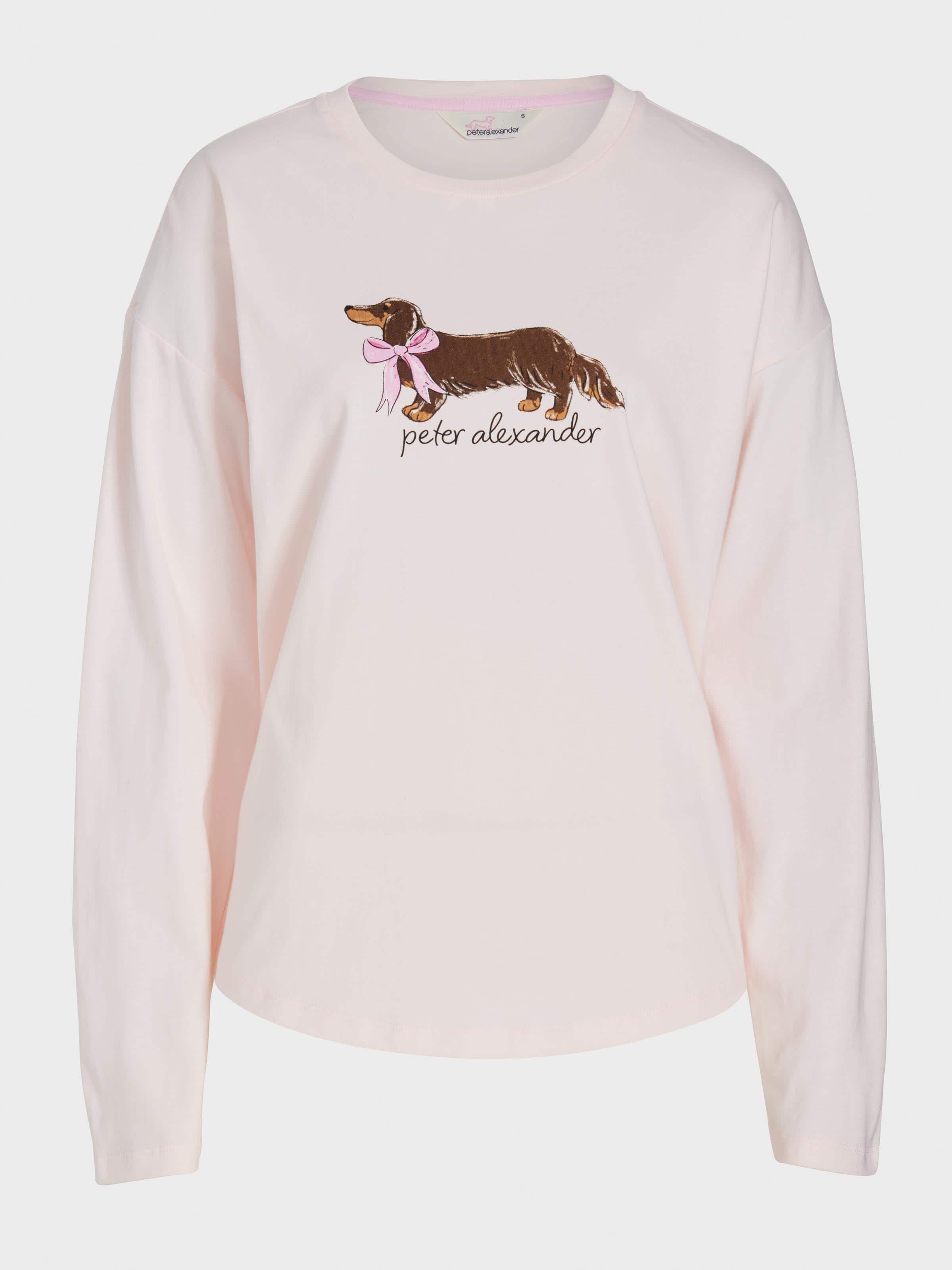 Image for Penny With Bow Long Sleeve Top from Peter Alexander