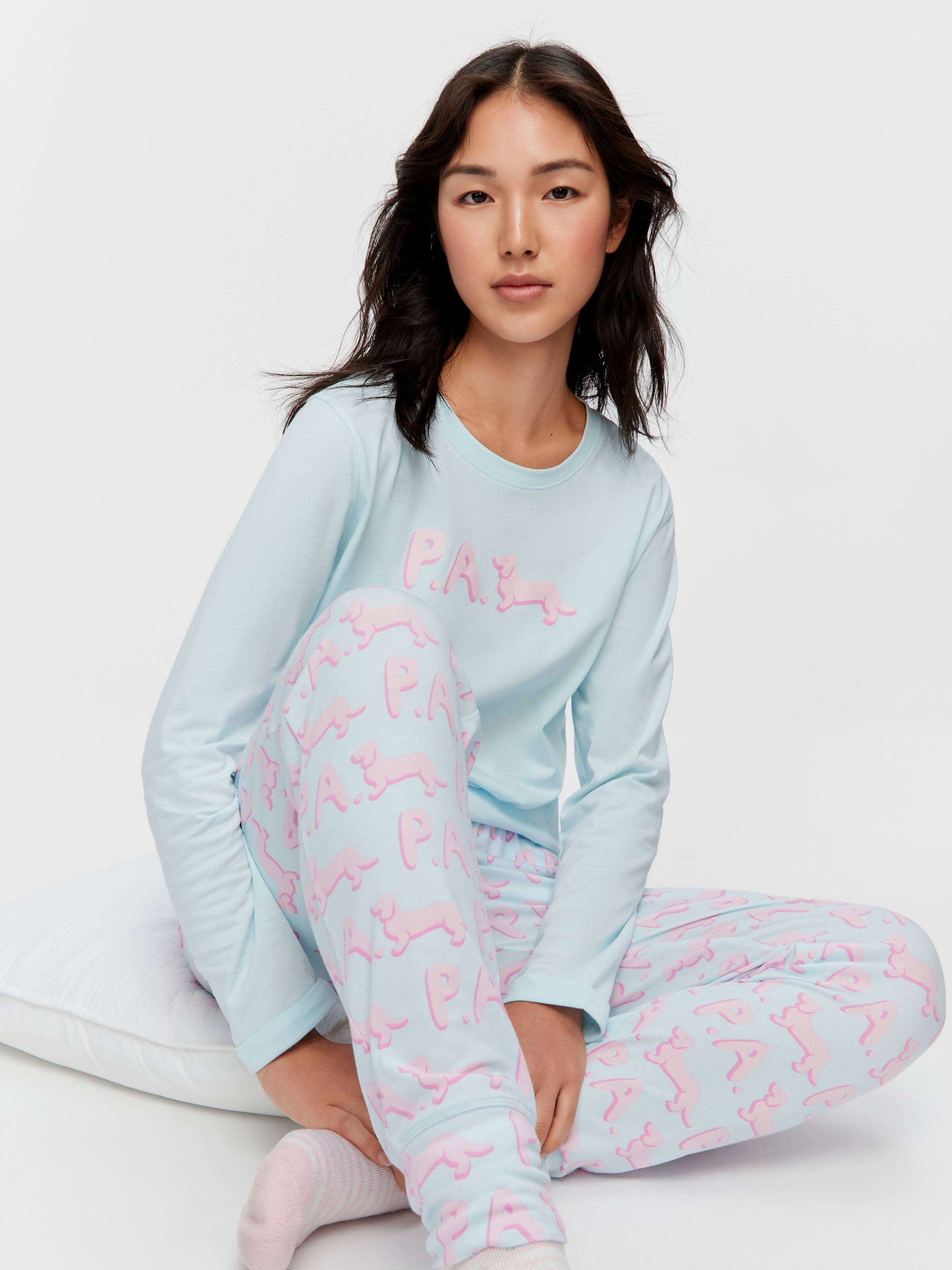 P.A. Branded Long Pj Set