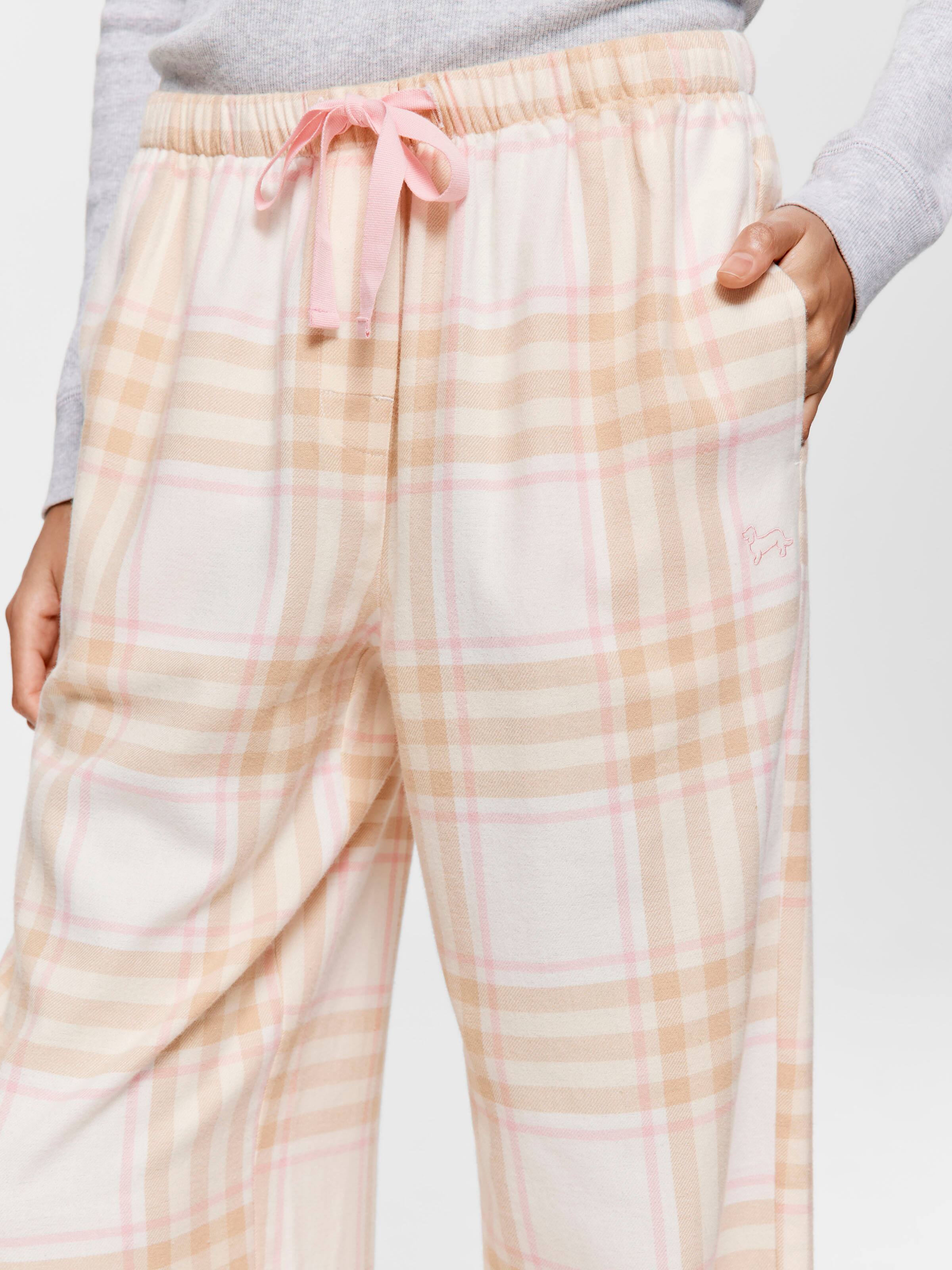 Image for Caramel Check Classic Flannelette Pj Pant from Peter Alexander