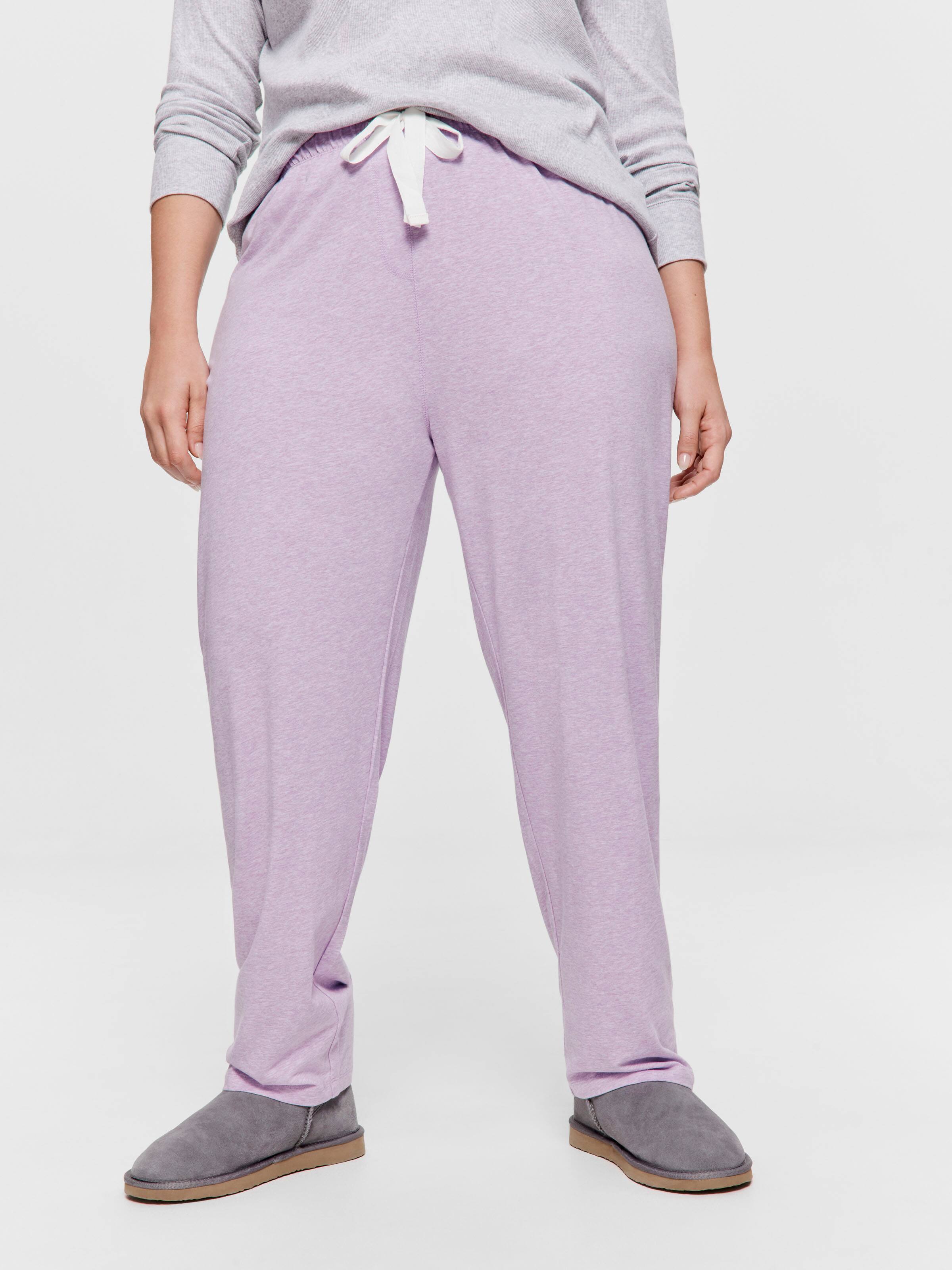 P.A. Plus Purple Marle Straight Leg Pj Pant