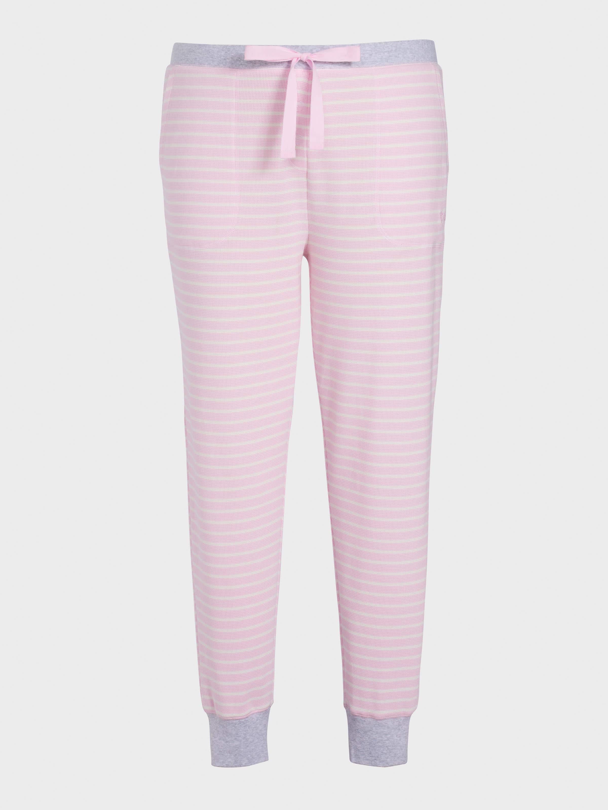Image for P.A. Plus Pink Waffle Stripe Easy Pj Pant from Peter Alexander