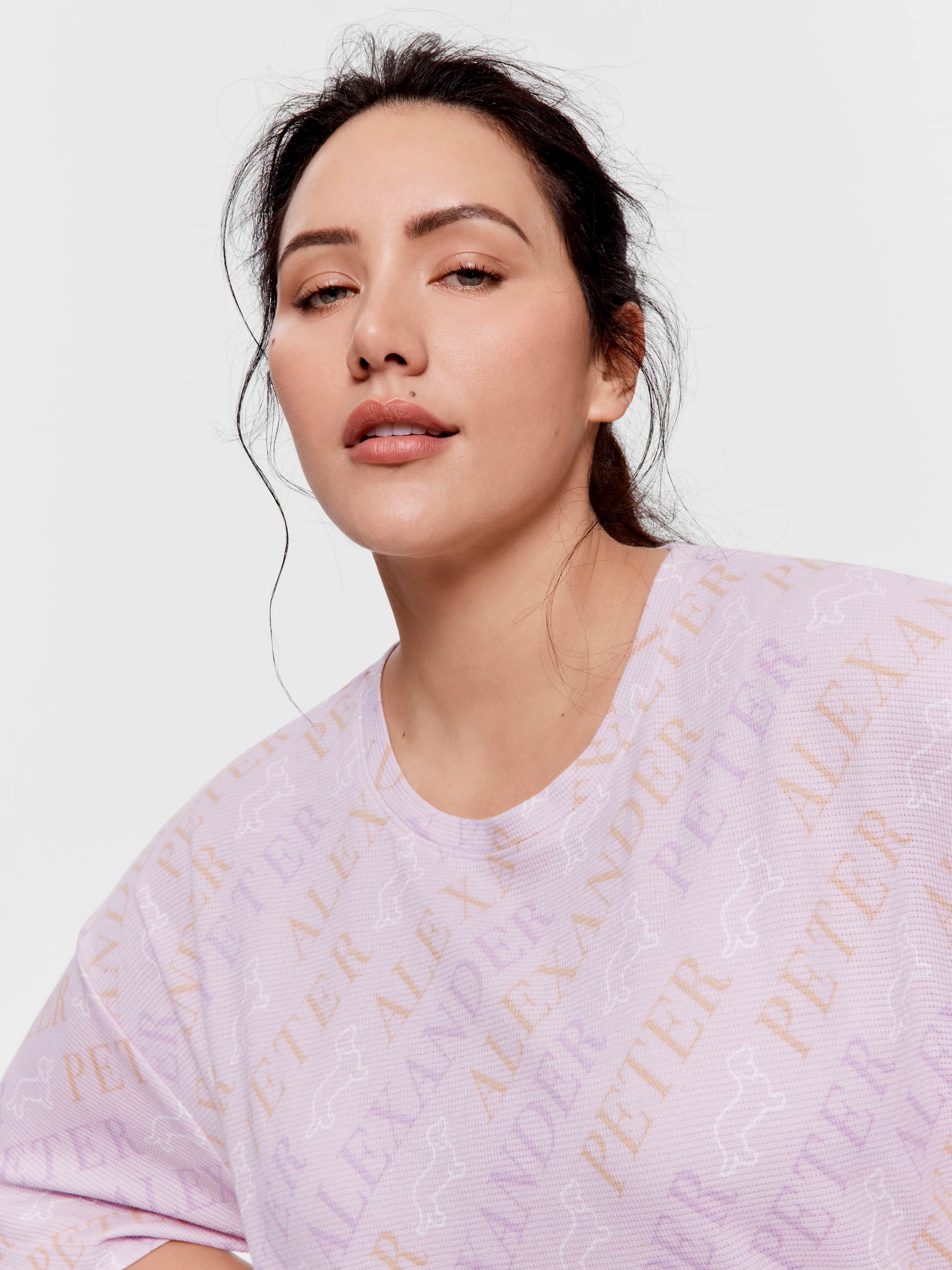 P.A. Plus Waffle Logo Oversized Tee