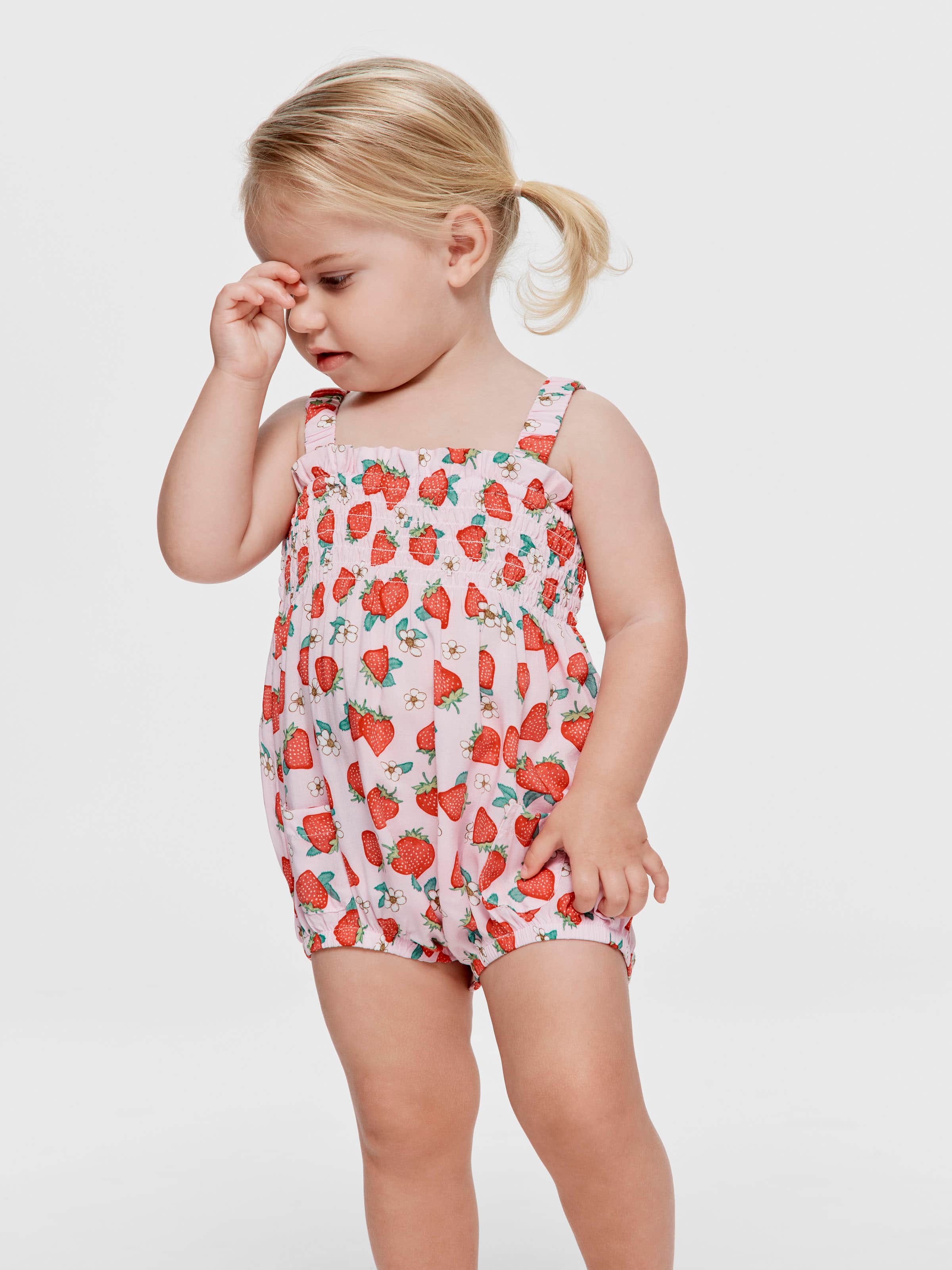 Baby Girl Strawberry Romper