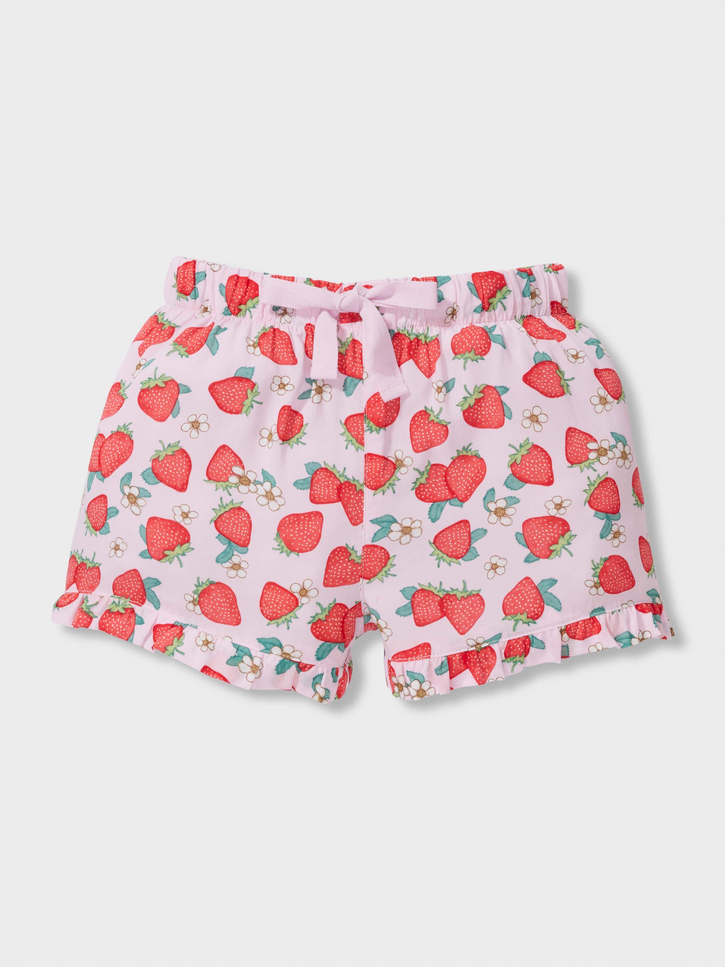 Jnr Girls Strawberry Cami Short Pj Set